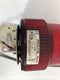 Patlite SKHE-24 Red Rotating Beacon Light SZ-007 Bracket 24VDC 3W Cracked