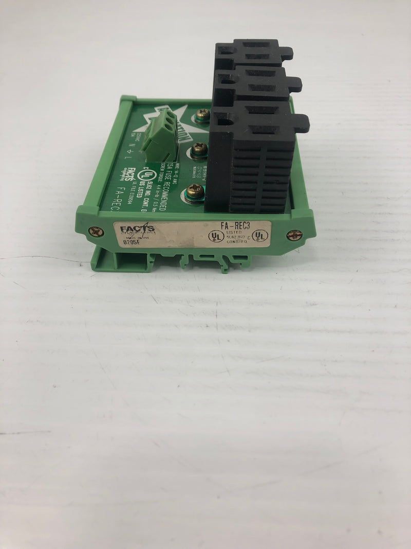 Facts Engineering FA-REC3 Three Receptable Outlet Automation Direct 125VAC 15A