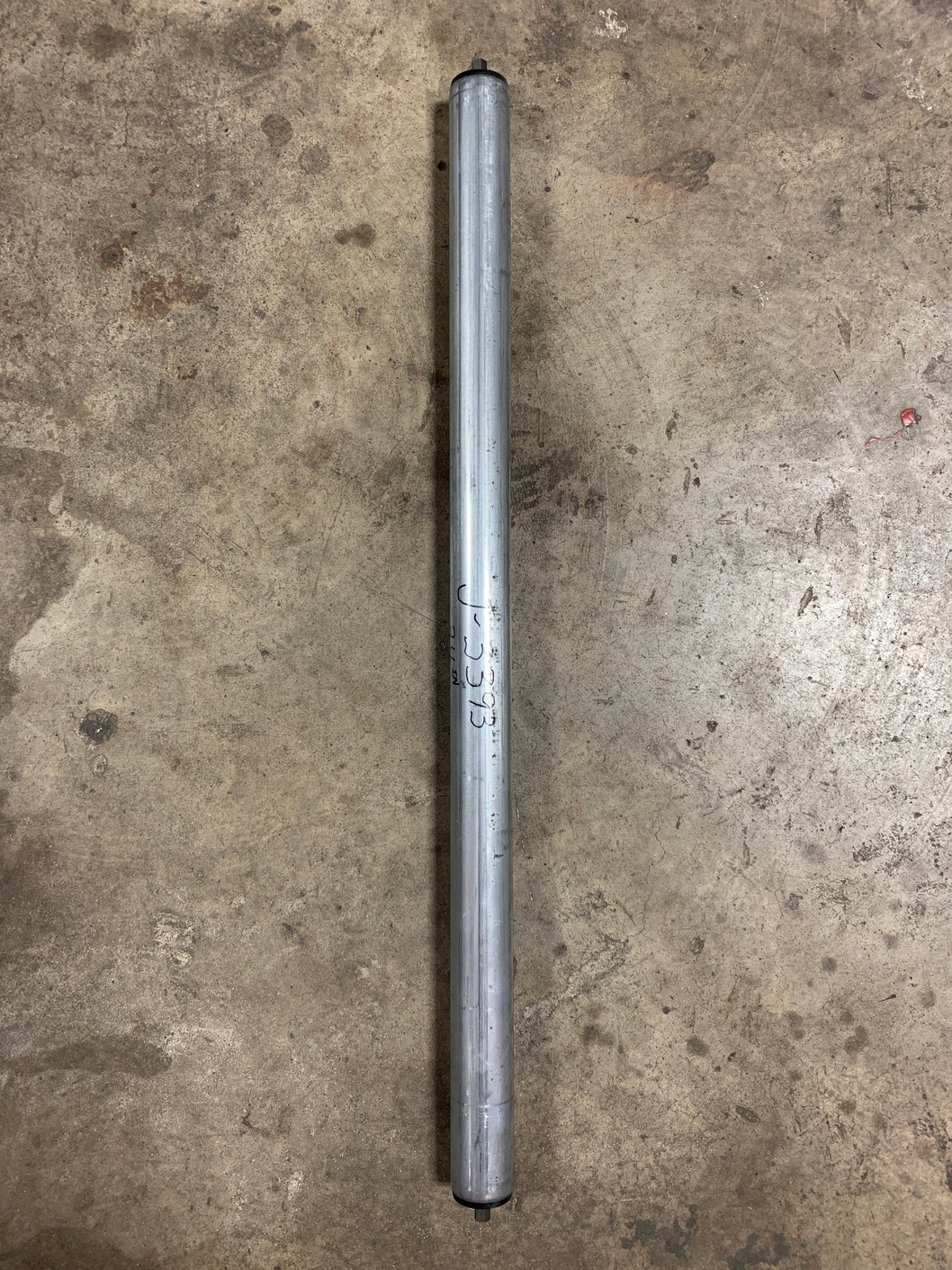Gravity Conveyor Roller J-3393 33.5" L x 1.88" OD x 0.42" Axle Width - Lot of 5