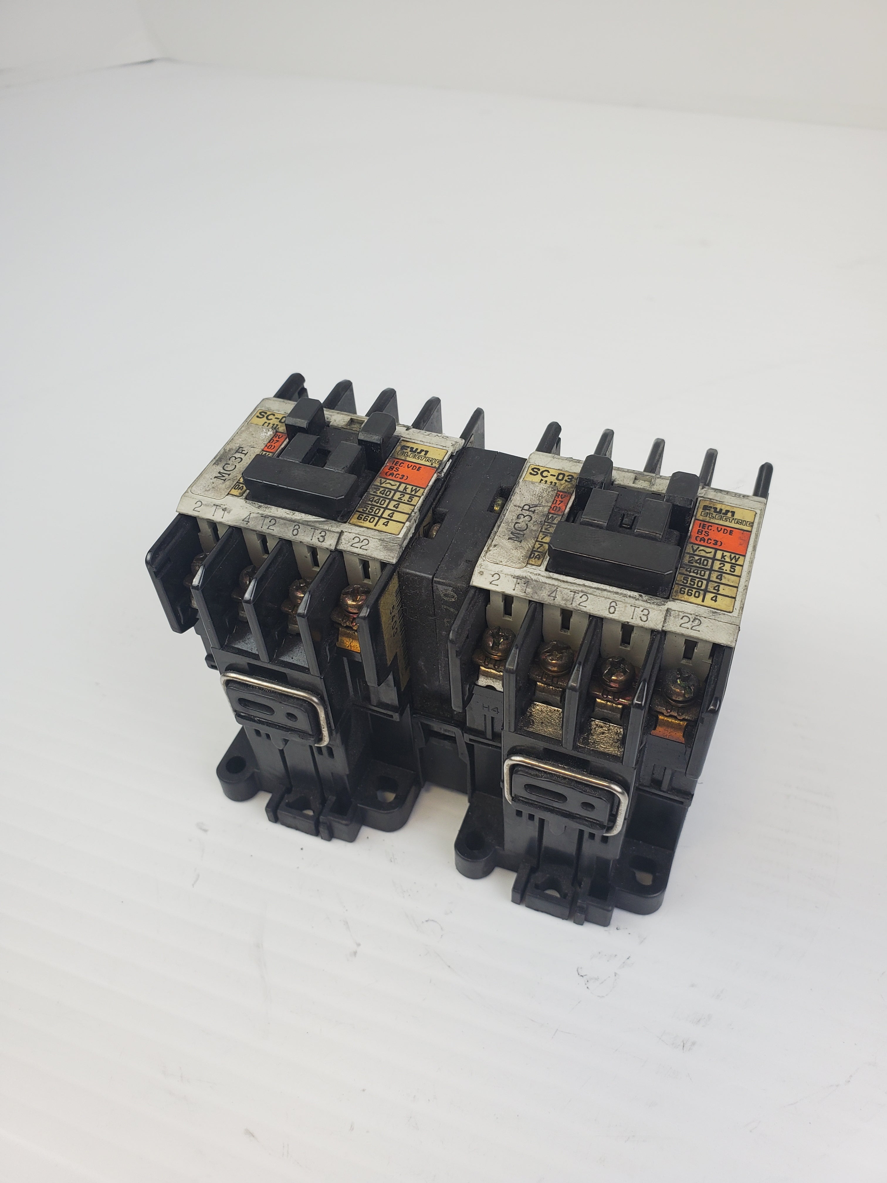Fuji Electric 4NC0A0 Contactor SC-03 3-PH (Lot of 2)