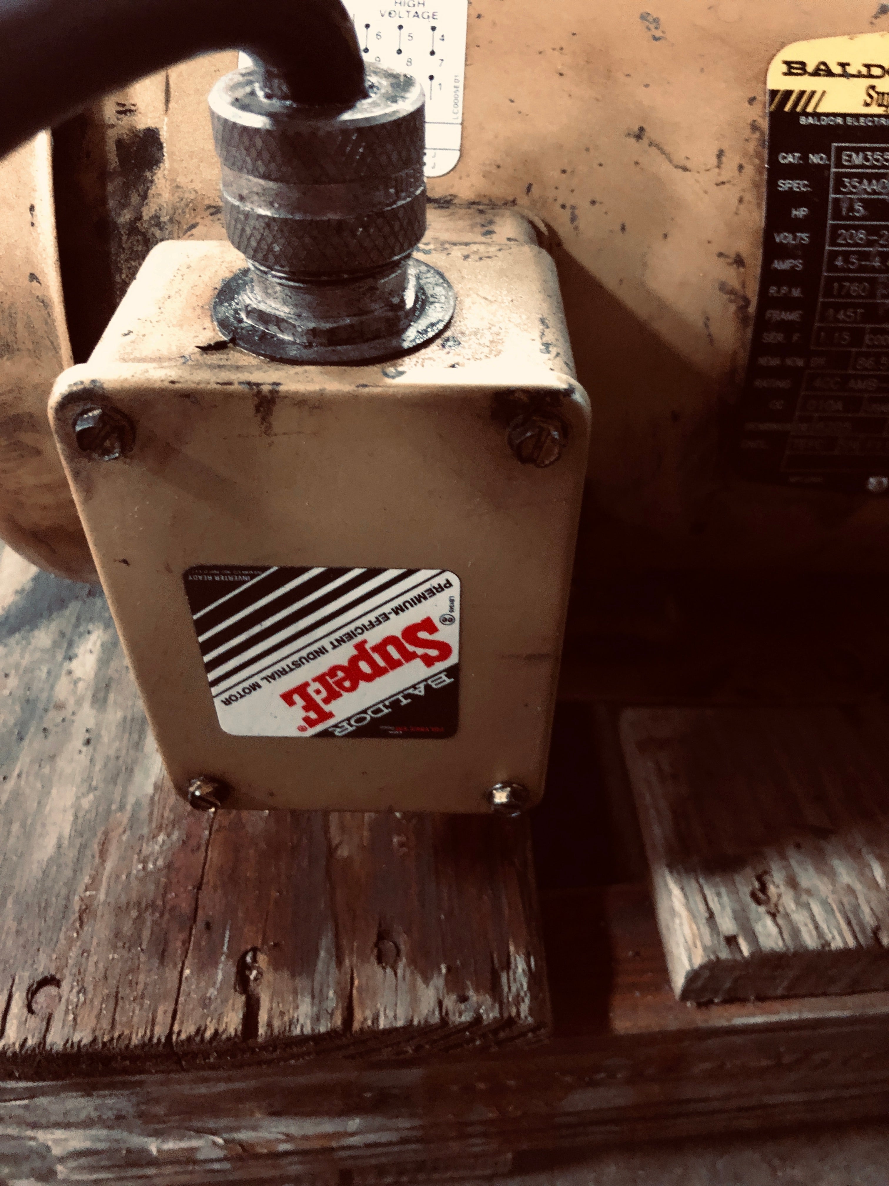 Baldor EM3554T Super E Motor 1.5 HP 1760 RPM