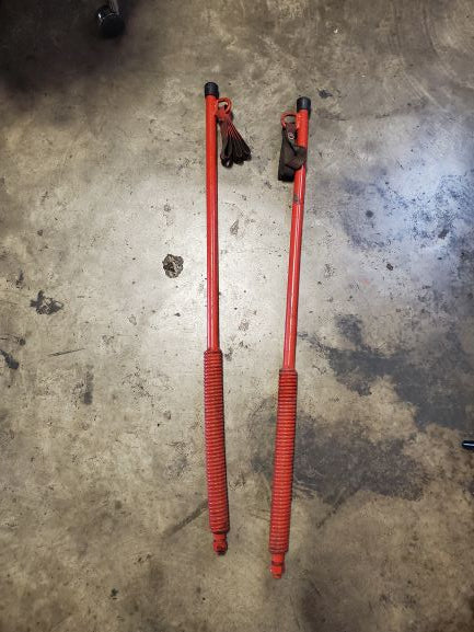 Semi Truck Trailer Loading Winch Pry Bar Red - Set of 2