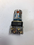 Allen-Bradley 800T-PA16 Pushbutton Switch Illuminated Amber - Lot of 2