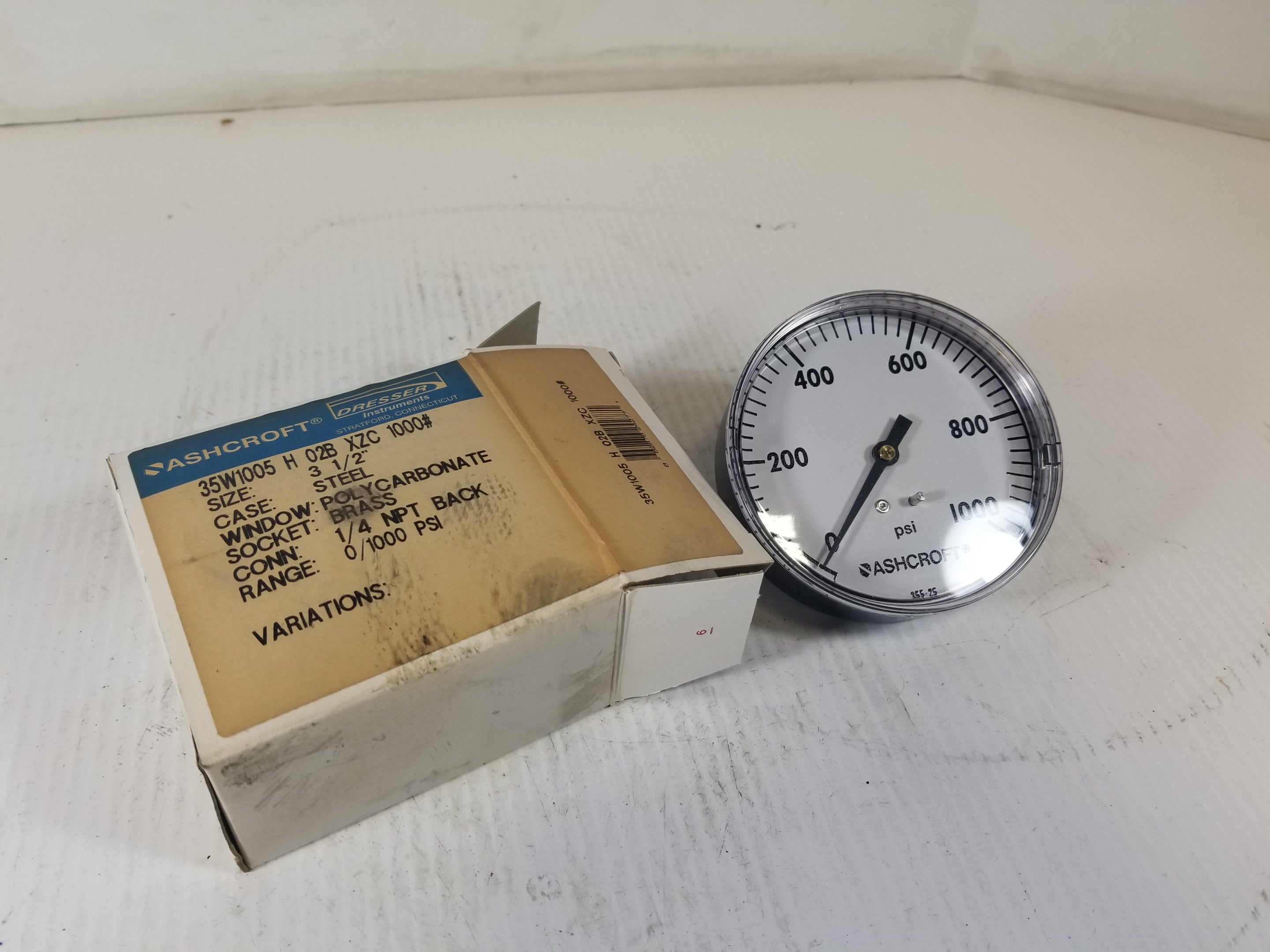 Ashcroft 35W1005 Pressure Gauge 1000PSI