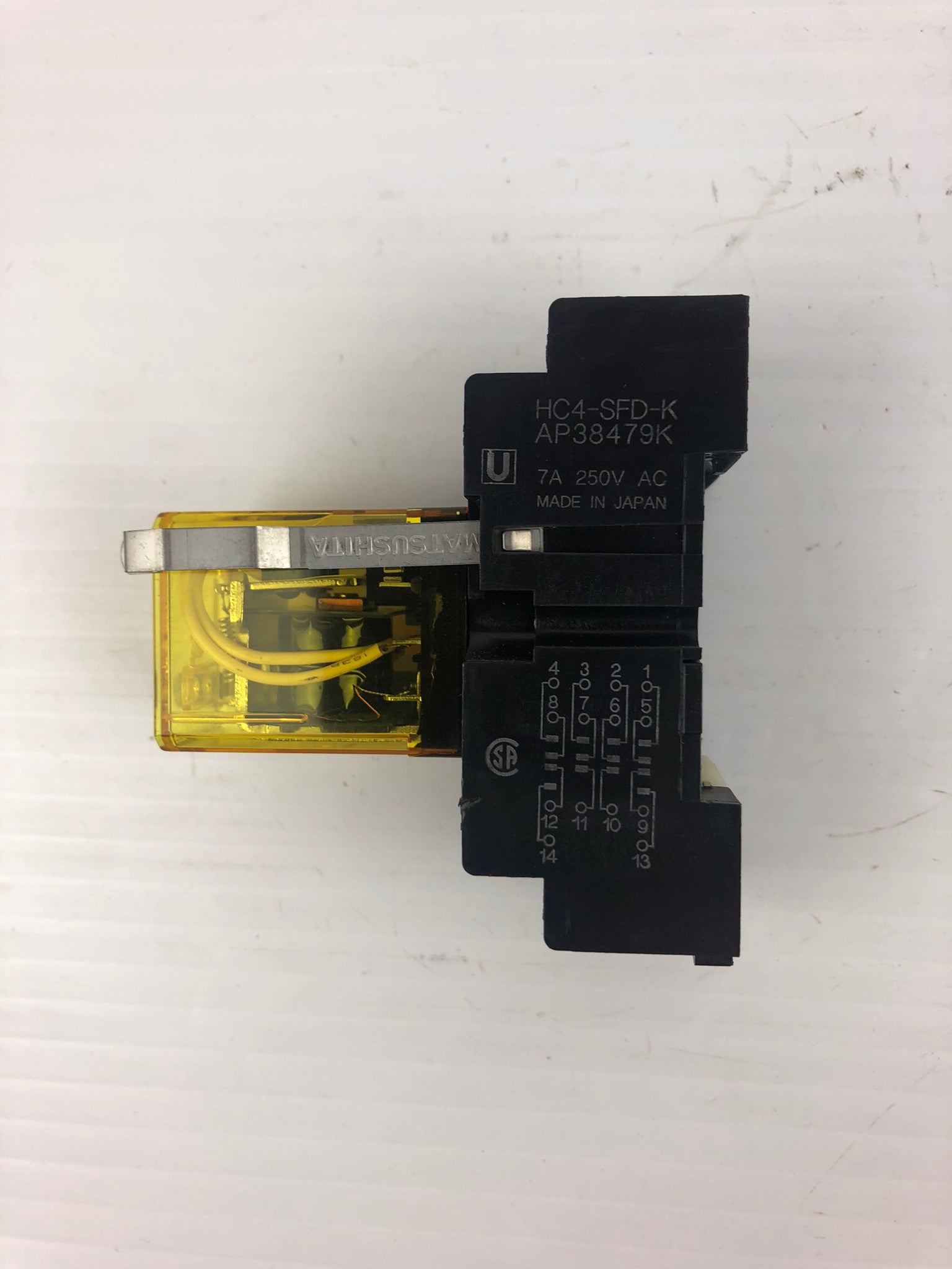 Matsushita HC4ED-H-AC100V Relay AP414444K with Base HC4-SFD-K