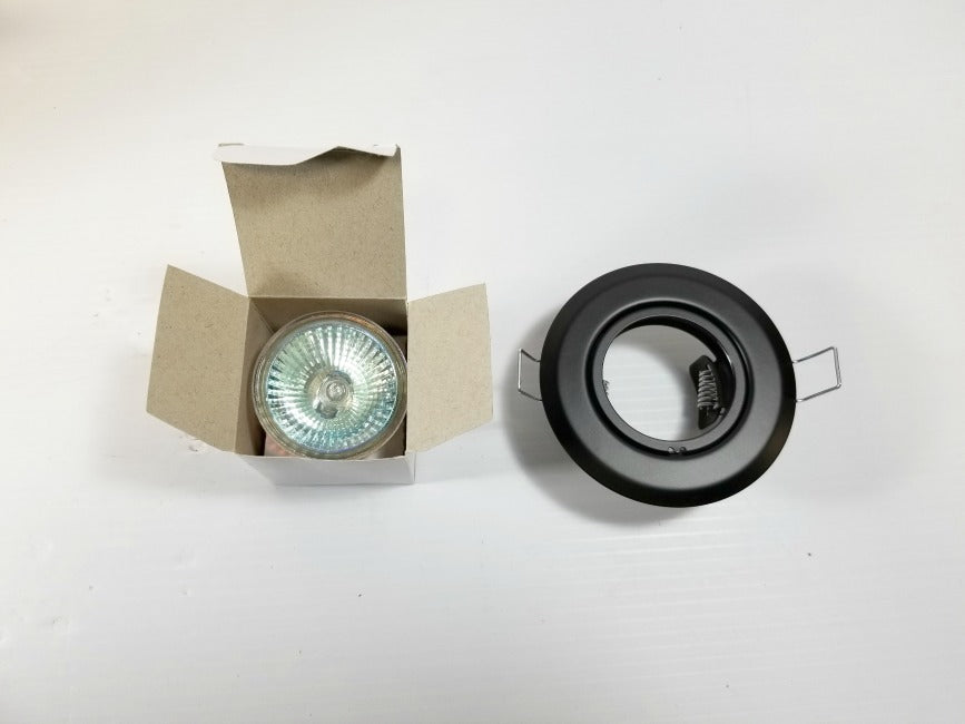 Set of 6 ITC LED 200AEK3 Overhead Lights Black MR16+C 12V 20W Bulbs