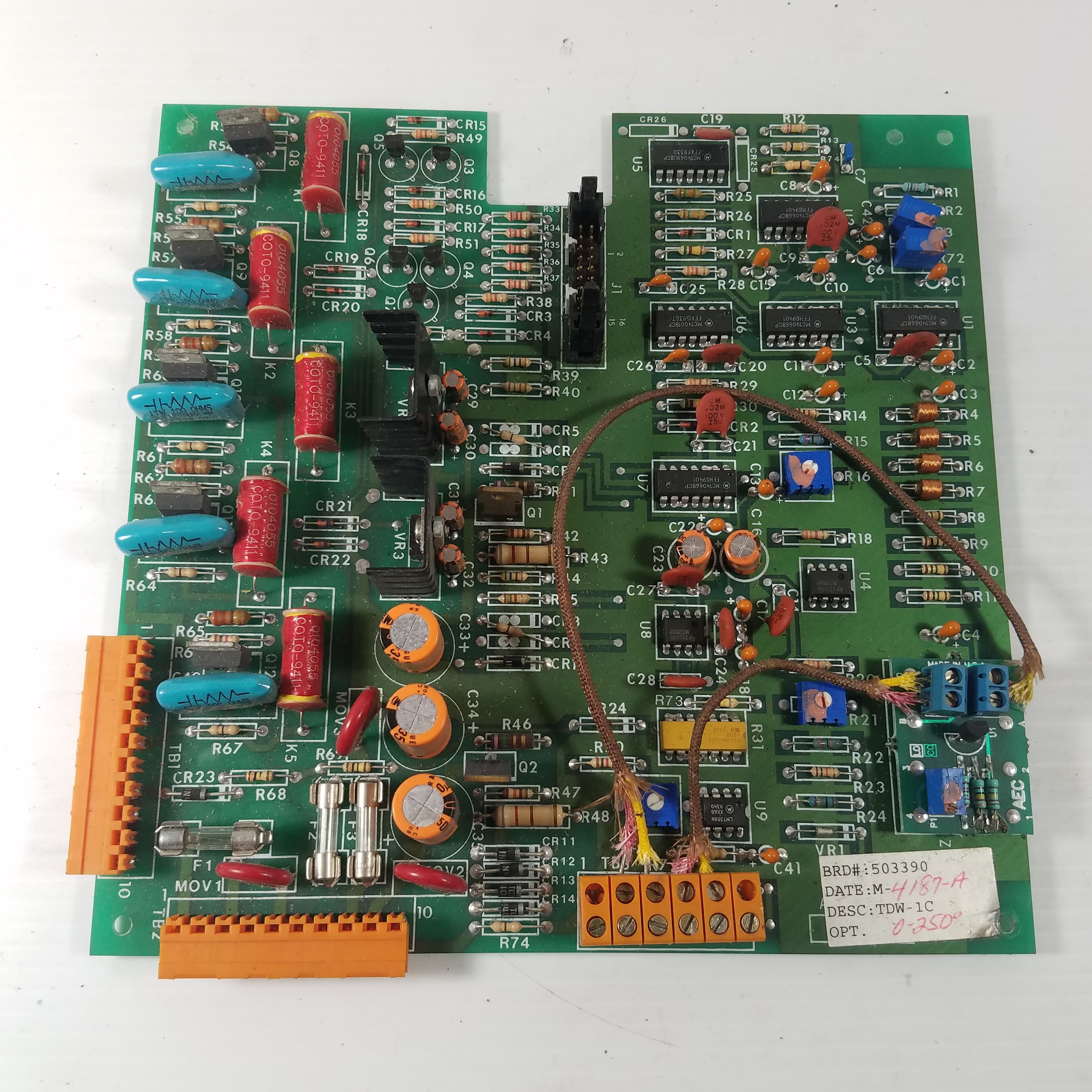 AEC 503390 Circuit Board TDW-1C M-4187-A