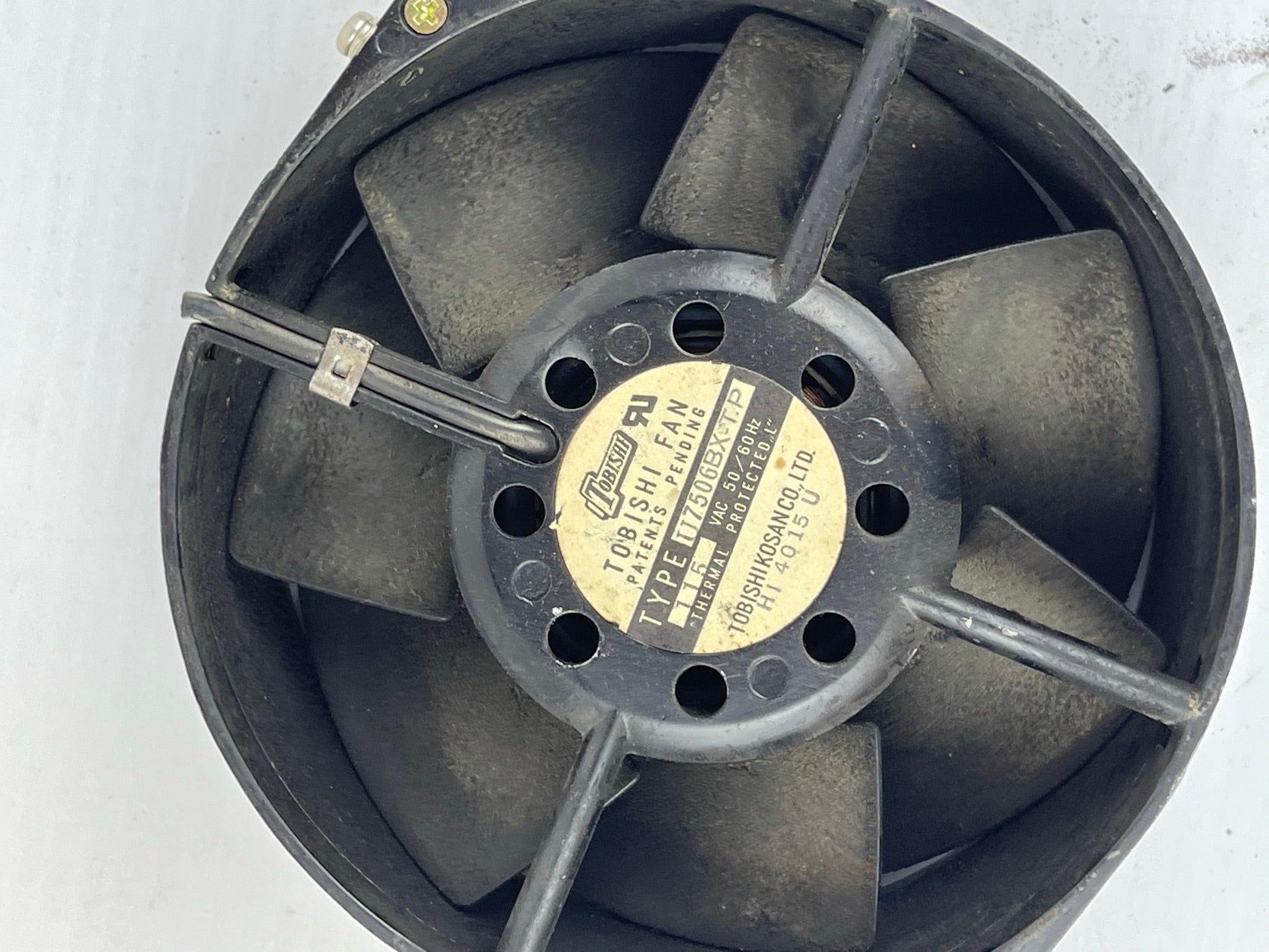 Tobishi Fan Type U7506BX-T.P 115 VAC Thermal Protected No Cover No Contacts