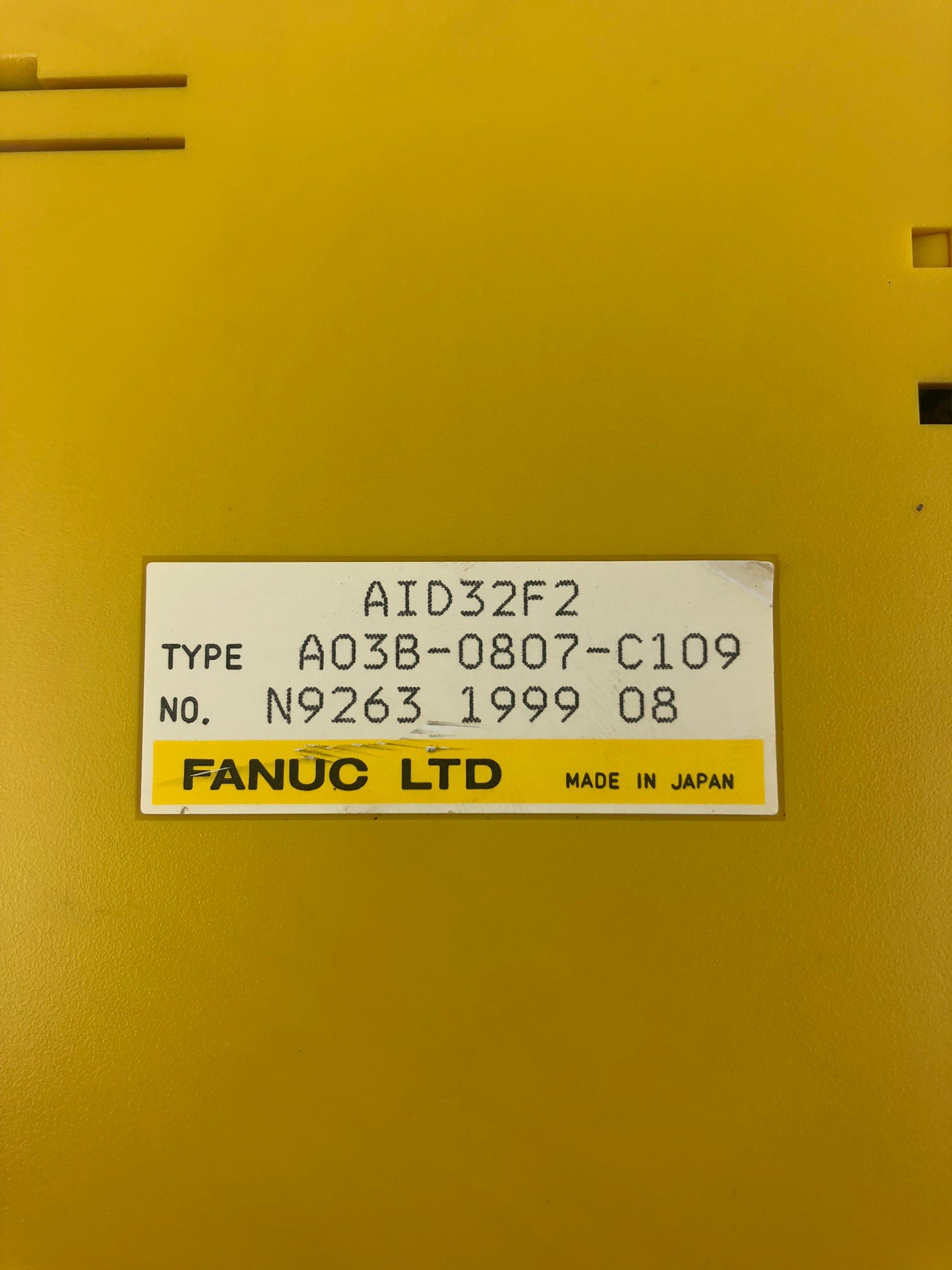 Fanuc A03B-0807-C109 Input Module AID32F2
