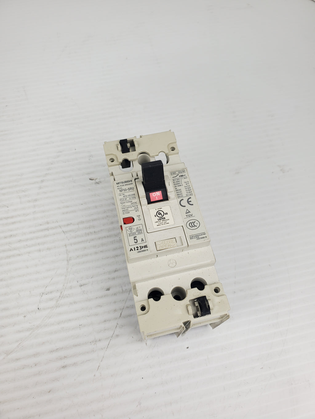 Mitsubishi NF50SRU No Fuse Circuit Breaker NF50SRU2005 2 Pole 50/60Hz