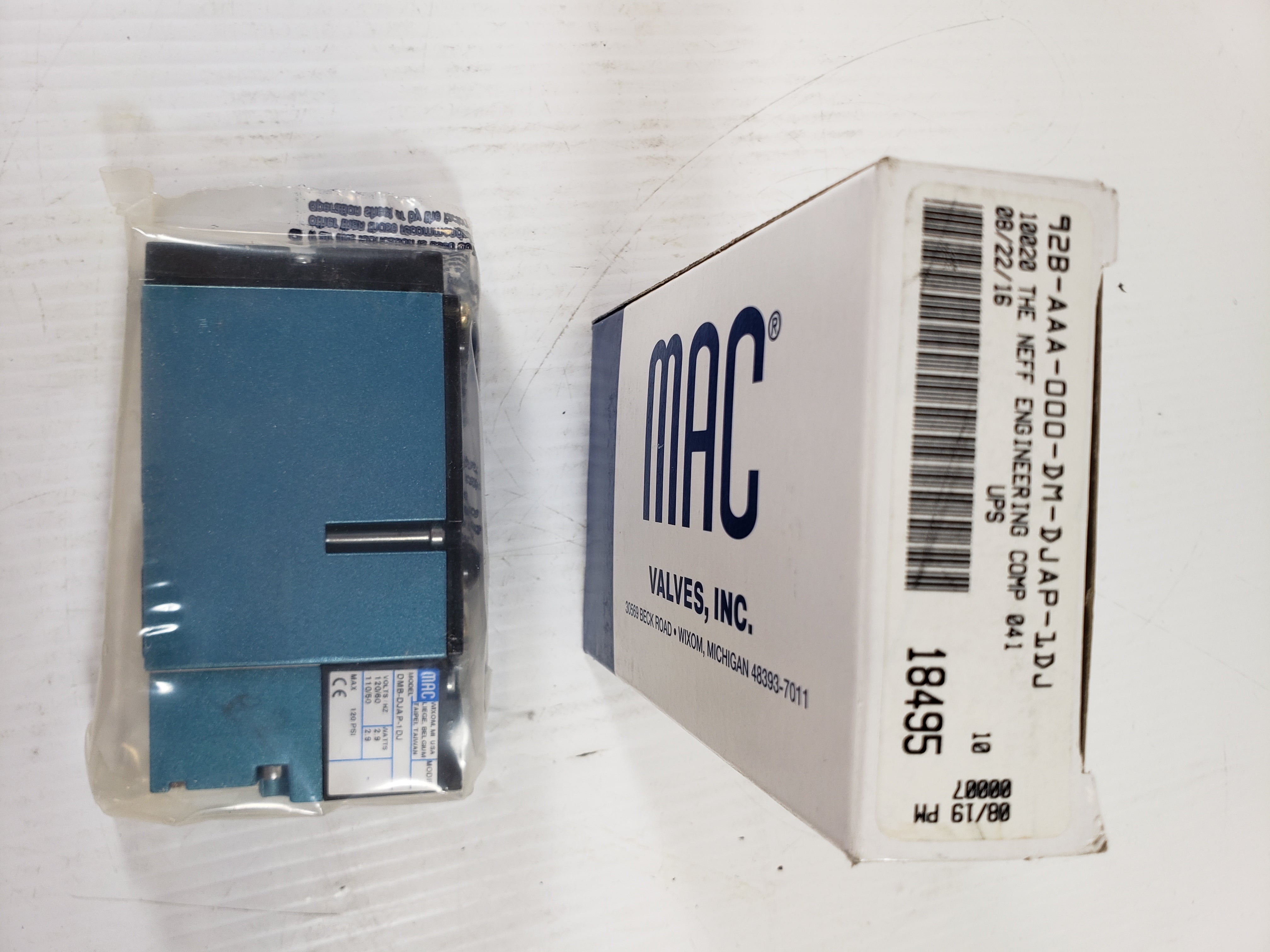 MAC Solenoid Valve 92B-AAA-000-DM-DJAP-1DJ