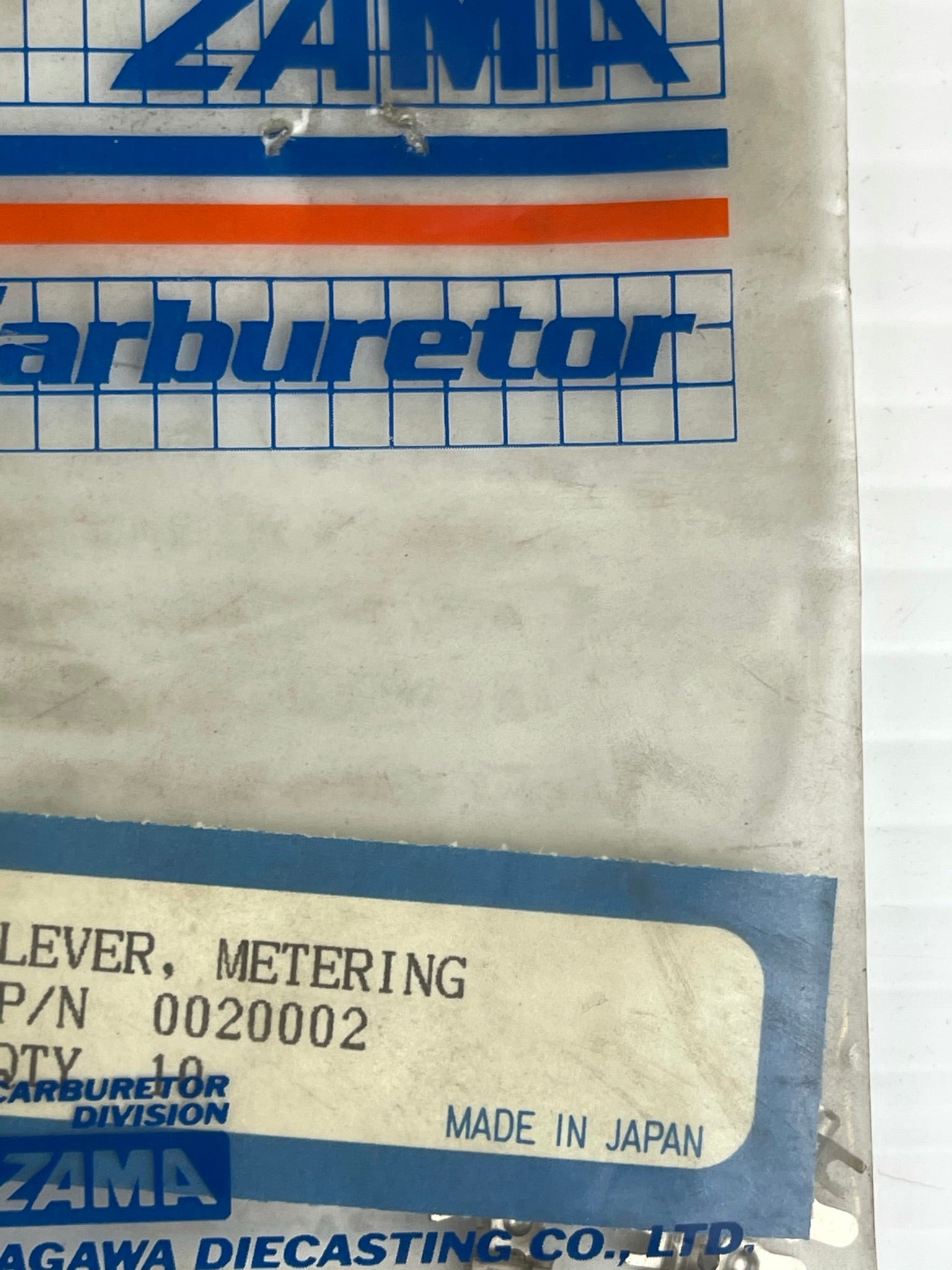 Zama Metering Lever P/N: 002002 Package of 10