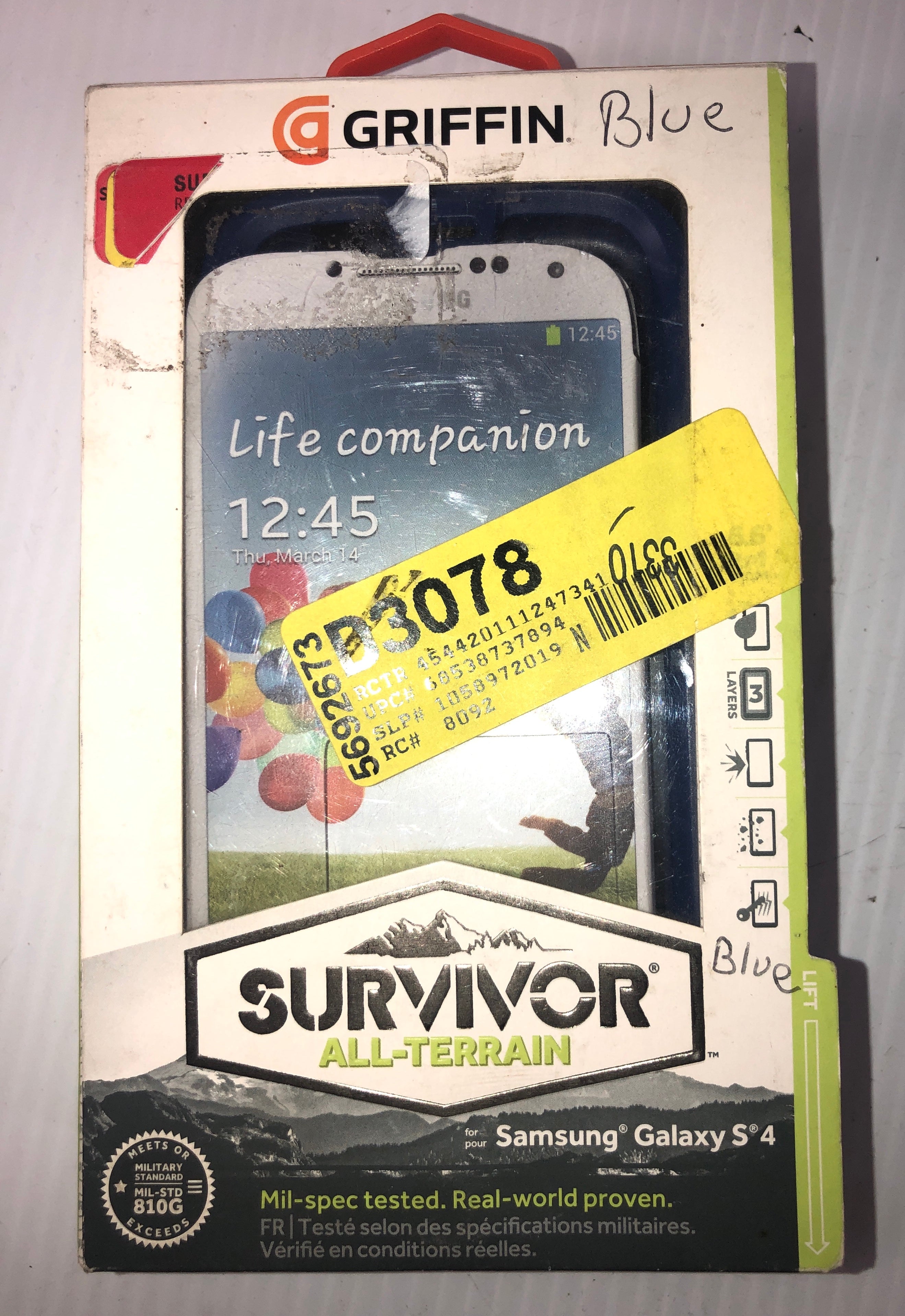 Griffin Samsung Galaxy S4 Case Blue and Black