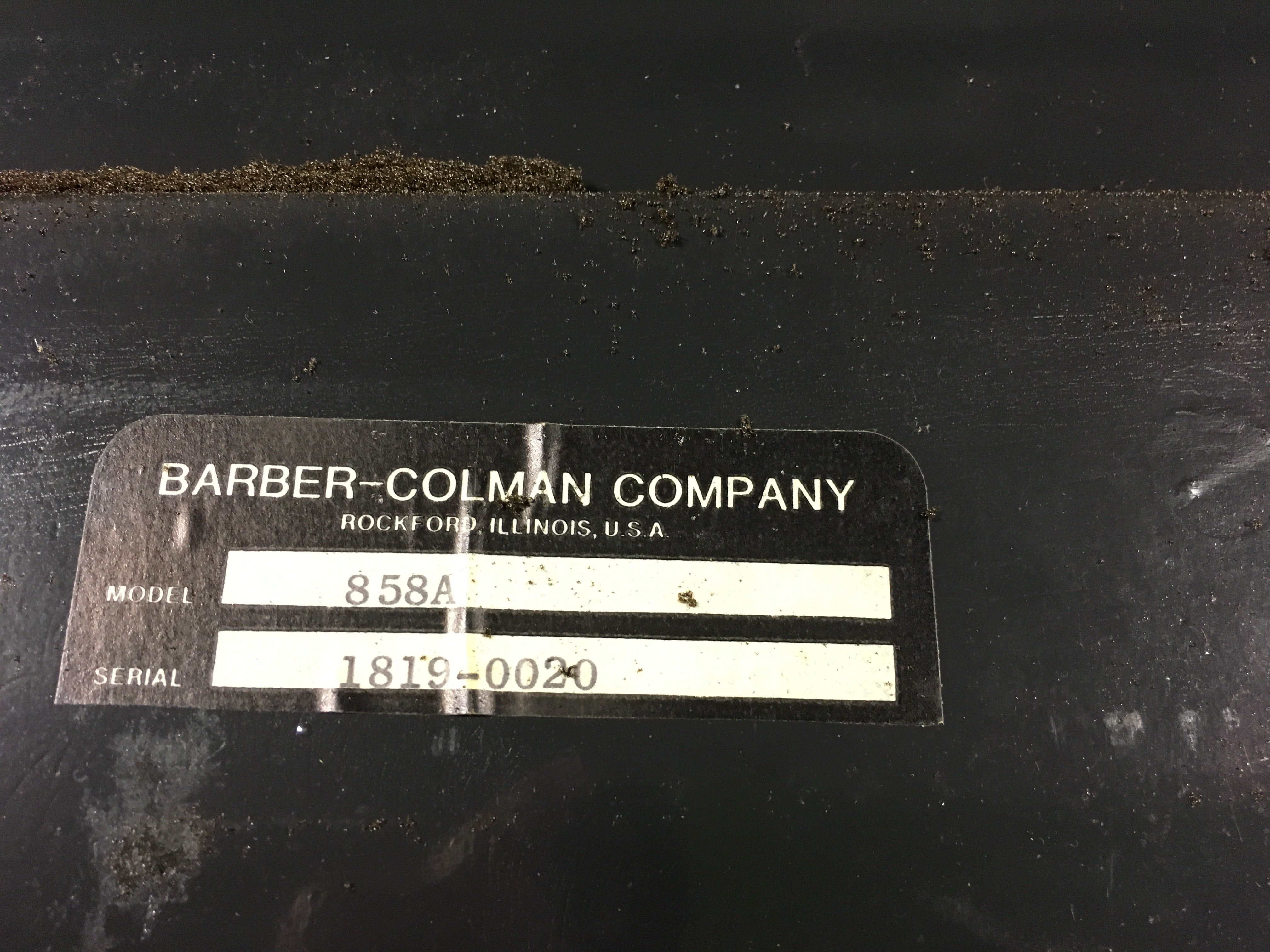 Barber Colman 858A Maco III B Programmer