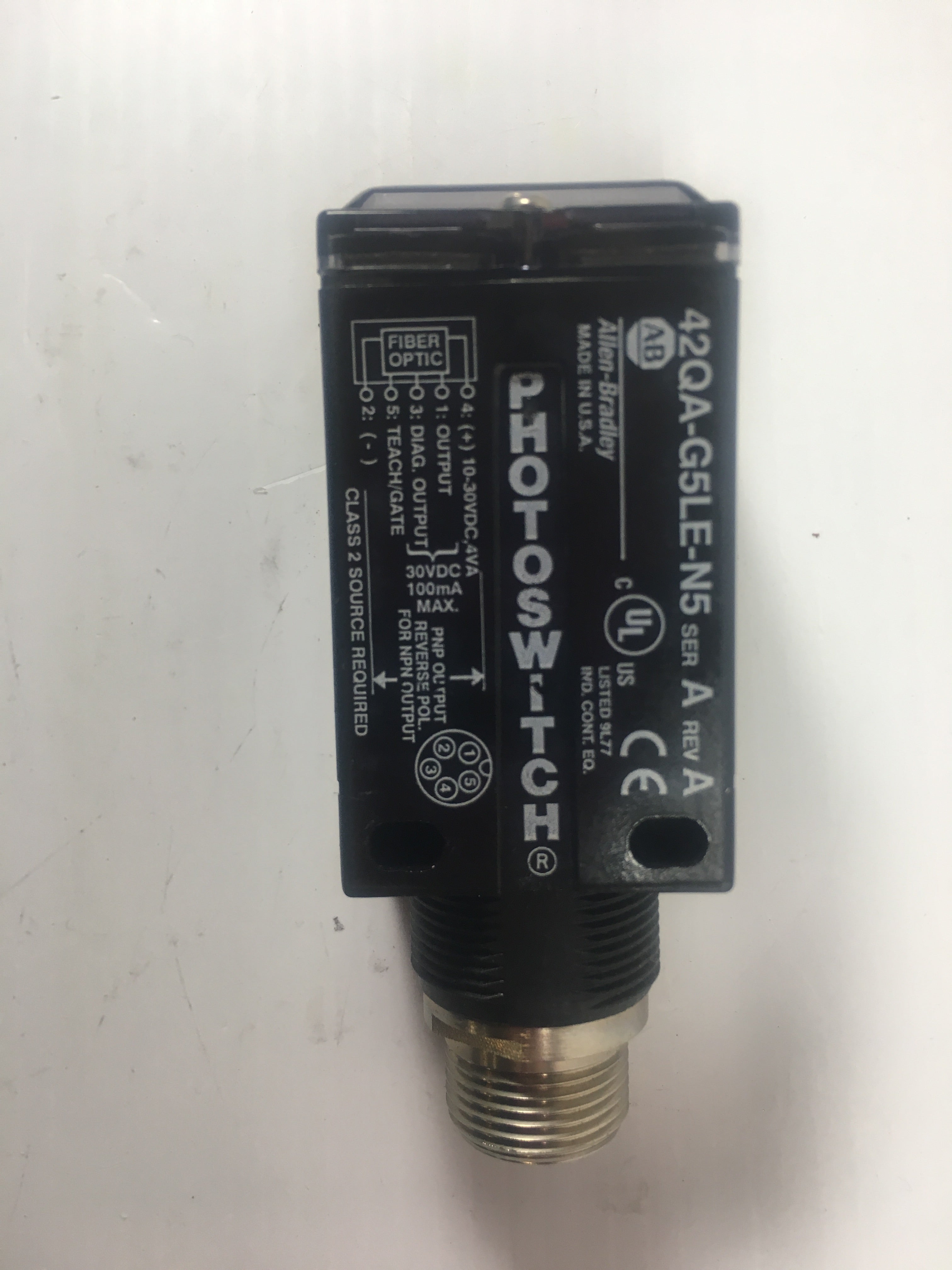 Allen-Bradley 42QA-G5LE-N5 Photoswitch Series A Rev A