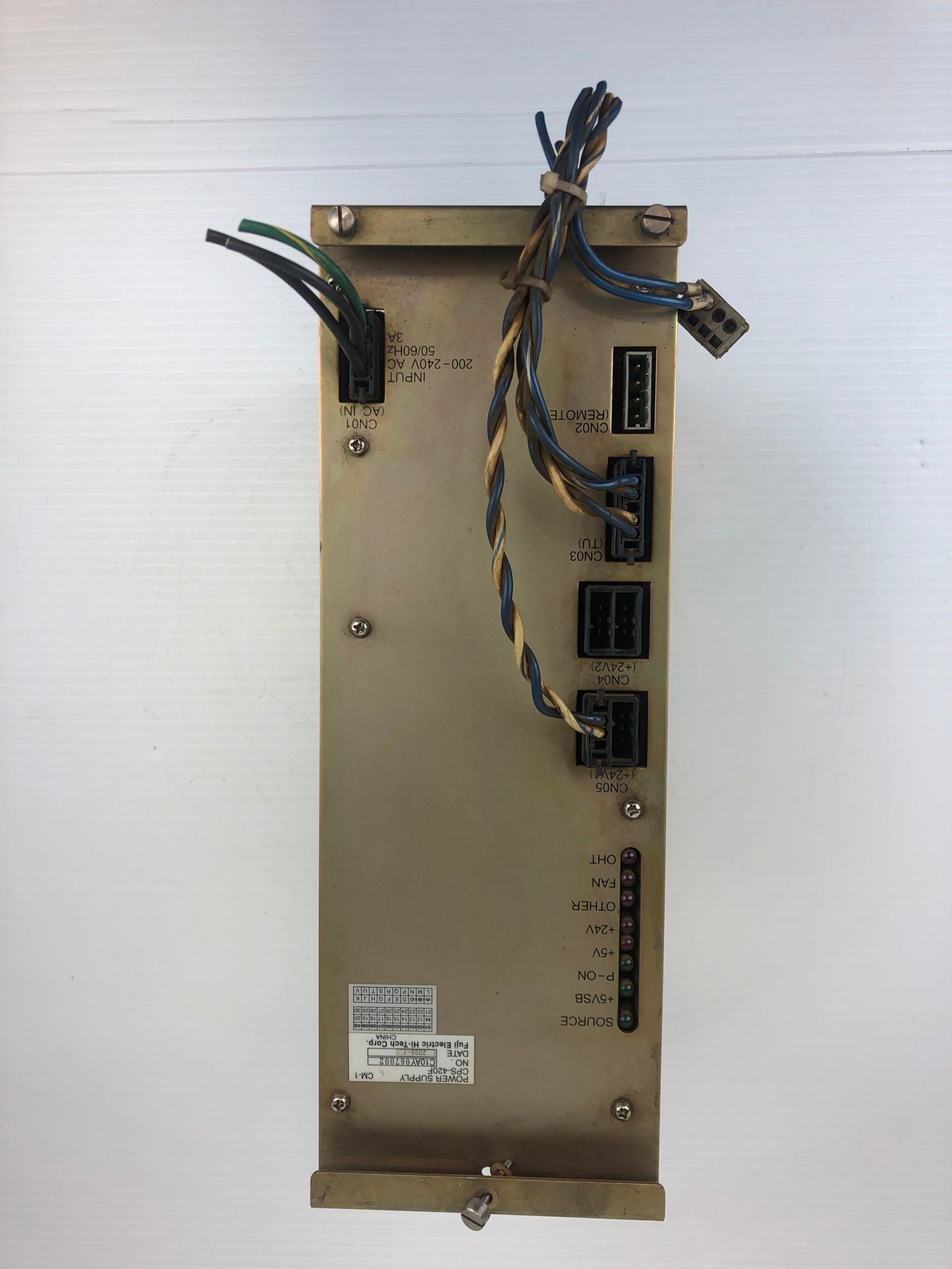 Fuji Electric CPS-420F Power Supply 200-240VAC 50/60Hz