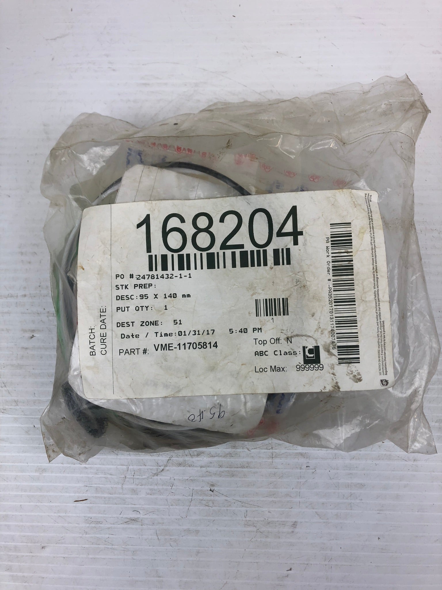 Volvo VME-11705814 Bucket Cylinder Seal Kit 168204