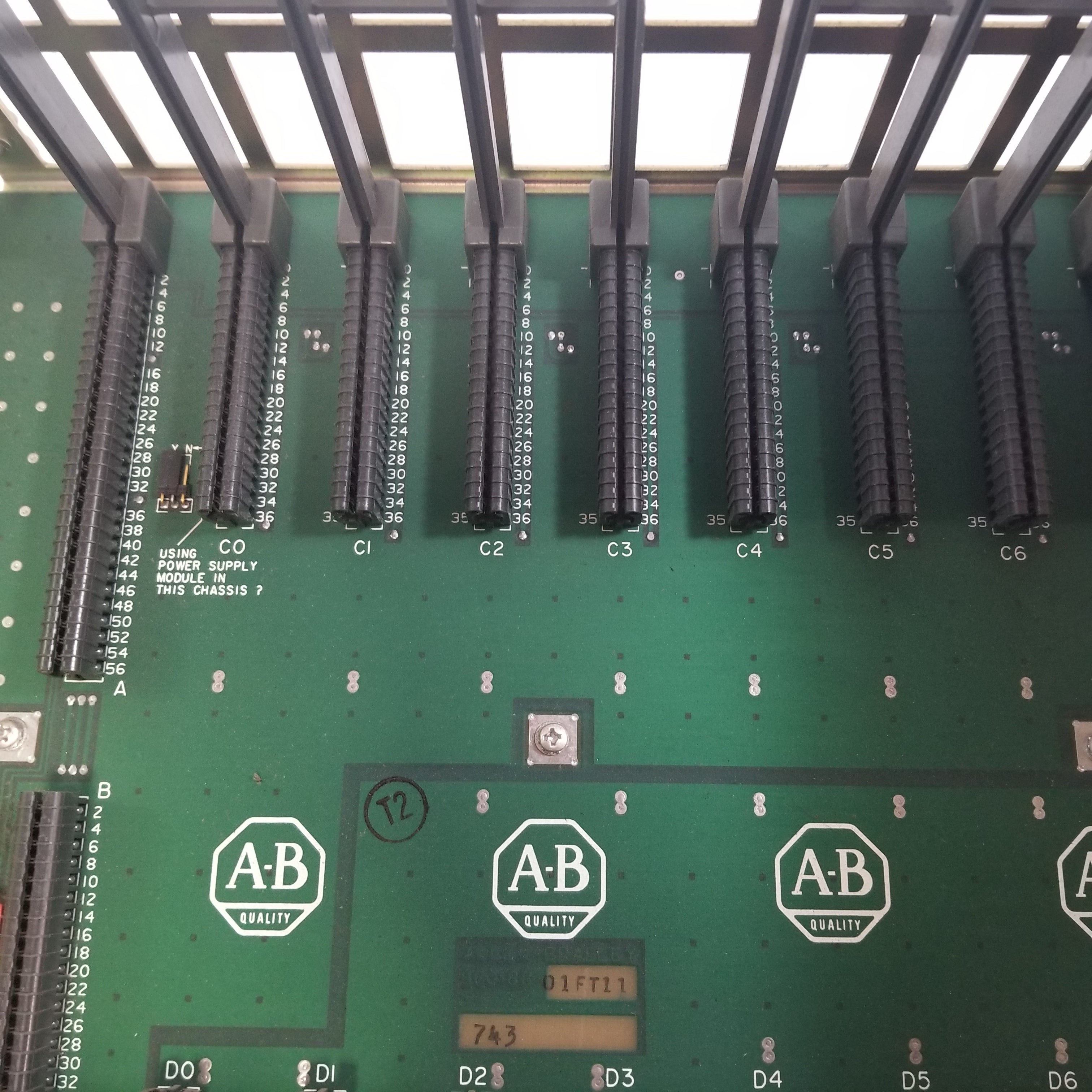 Allen-Bradley 1771-A2B 8 Slot Input Output PLC Chassis