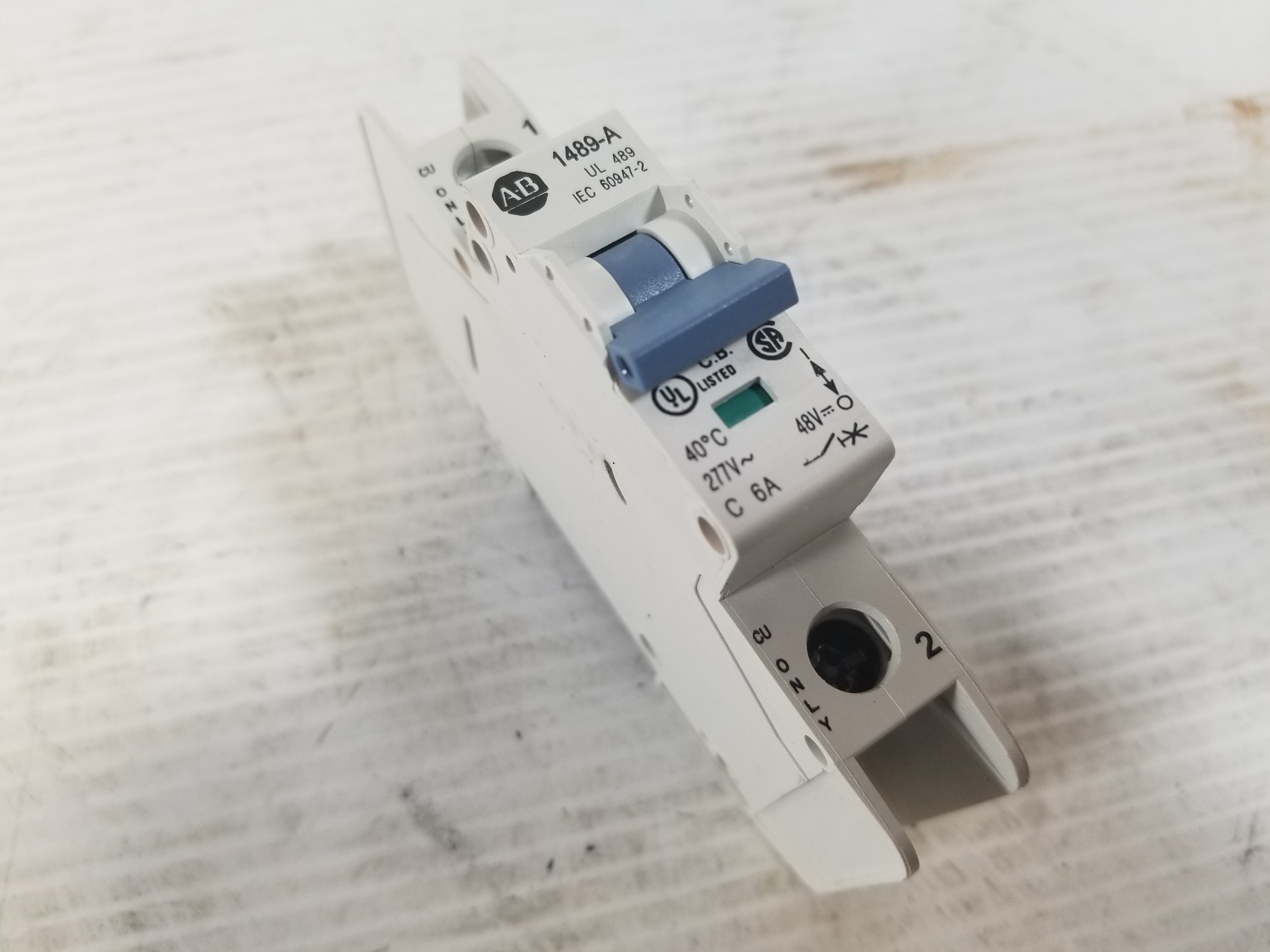 Allen-Bradley 1489-A1C060 Single Pole 6A Circuit Breaker