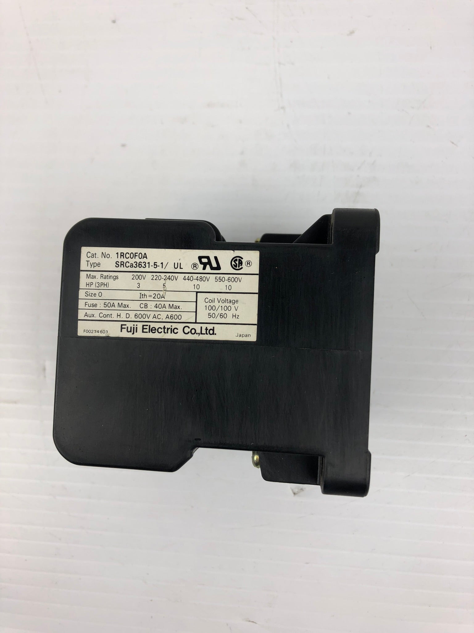 Fuji Electric 1RC0F0A Contactor SRCa3631-5-1/ UL