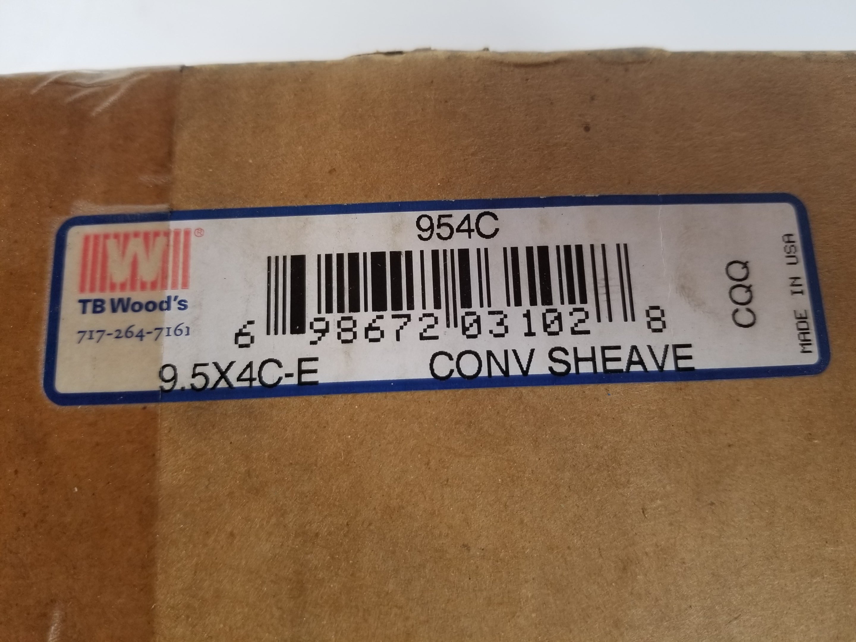 TB Woods 954C Quad Groove Sheave