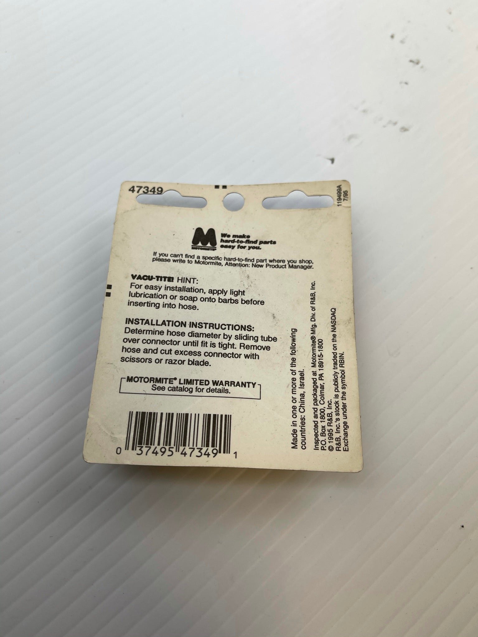 Vacu-Tite Universal Vacuum Tee 1/8" to 3.8" 47349