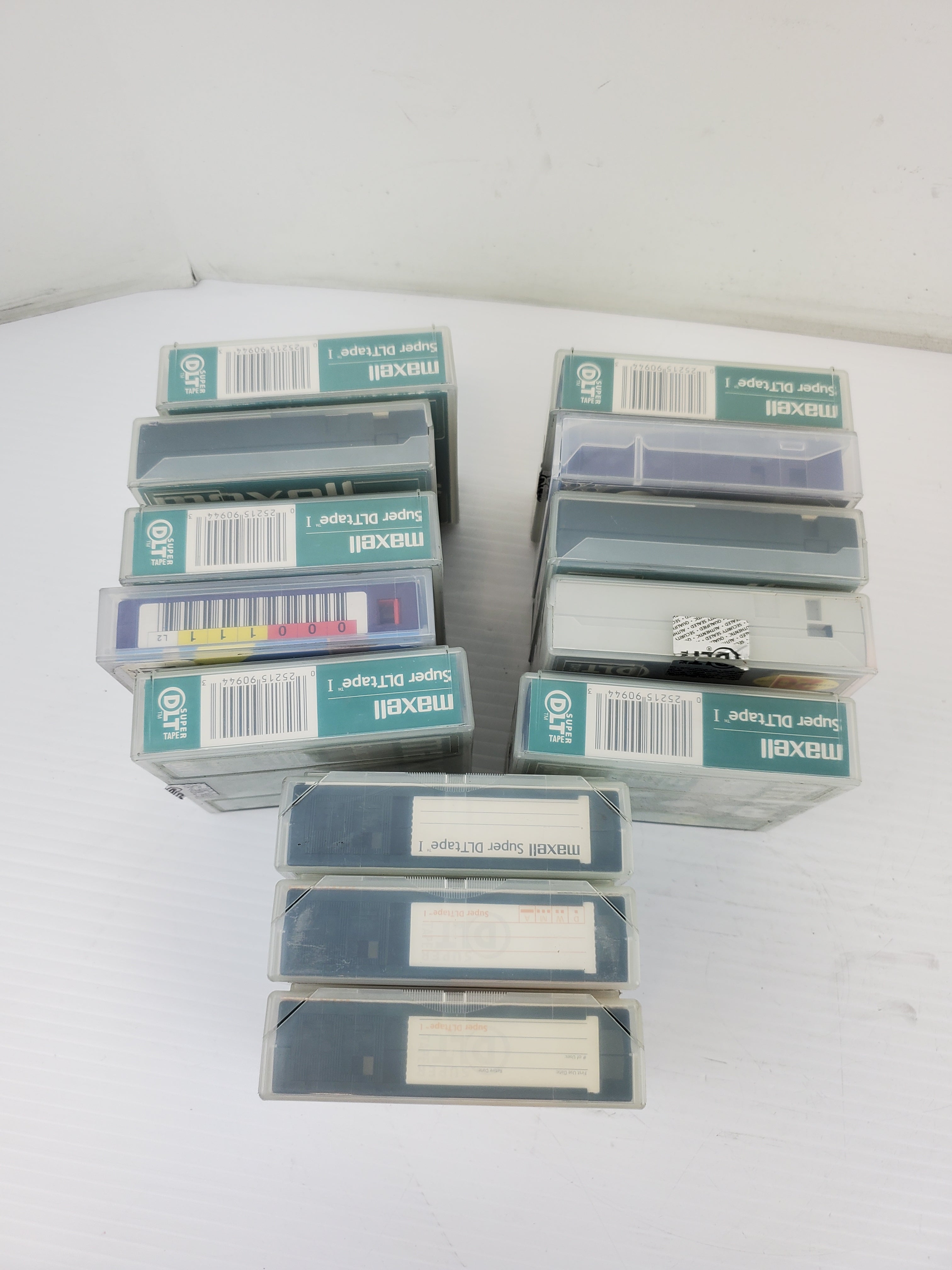 Mixed Lot of 13 Super DLTtape 1/2" Tape Cartridge