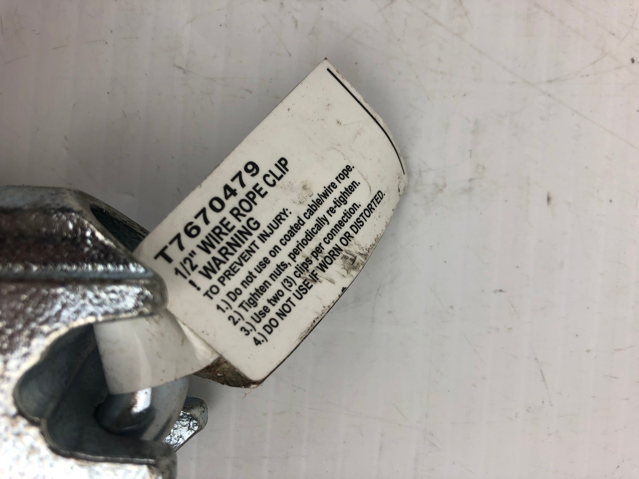 Campbell T7670479 1/2" Wire Rope Clip (Lot of 2)