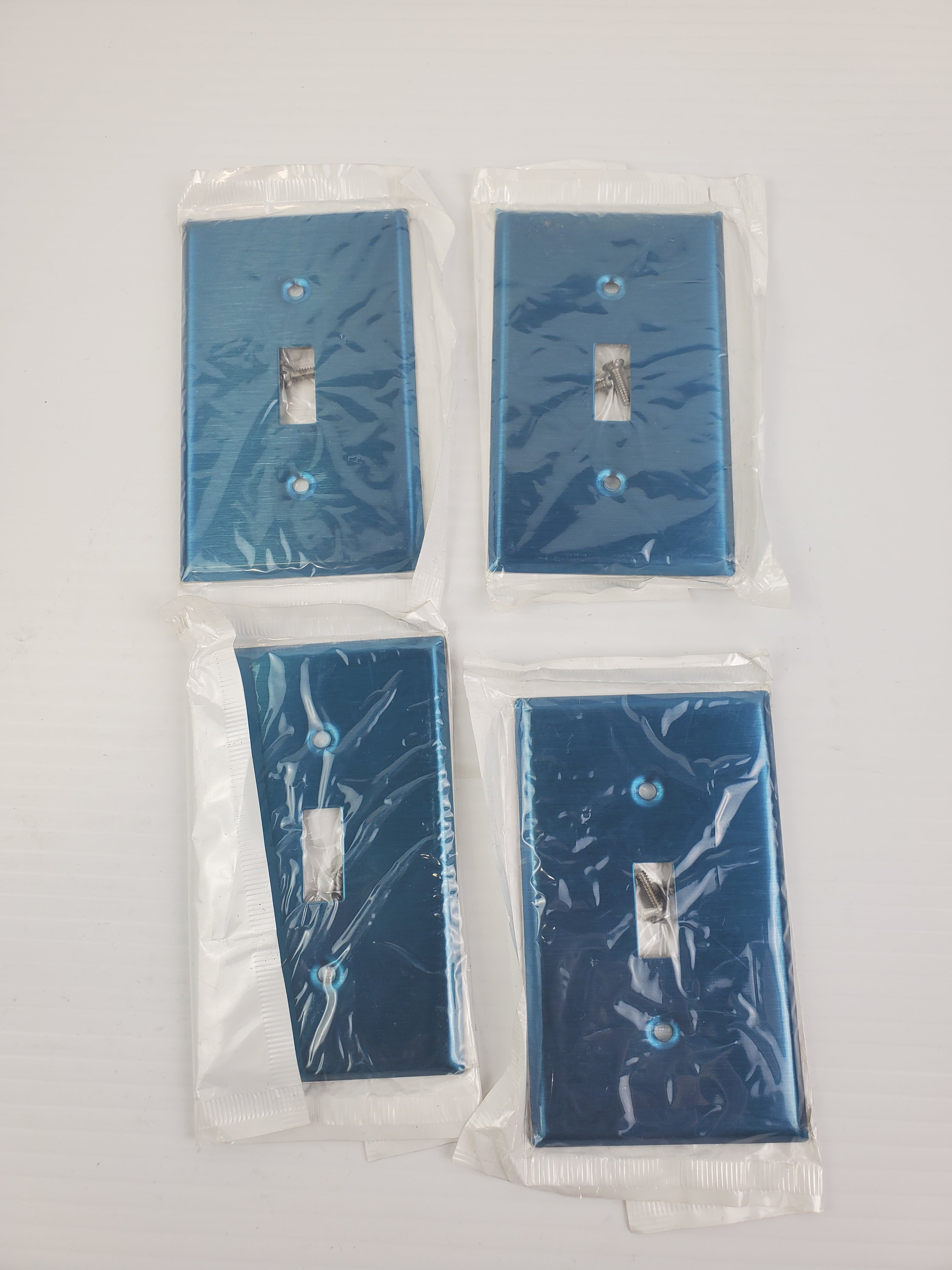 Leviton 103-84001-000 Stainless Steel Switch Wallplate (Lot of 4)