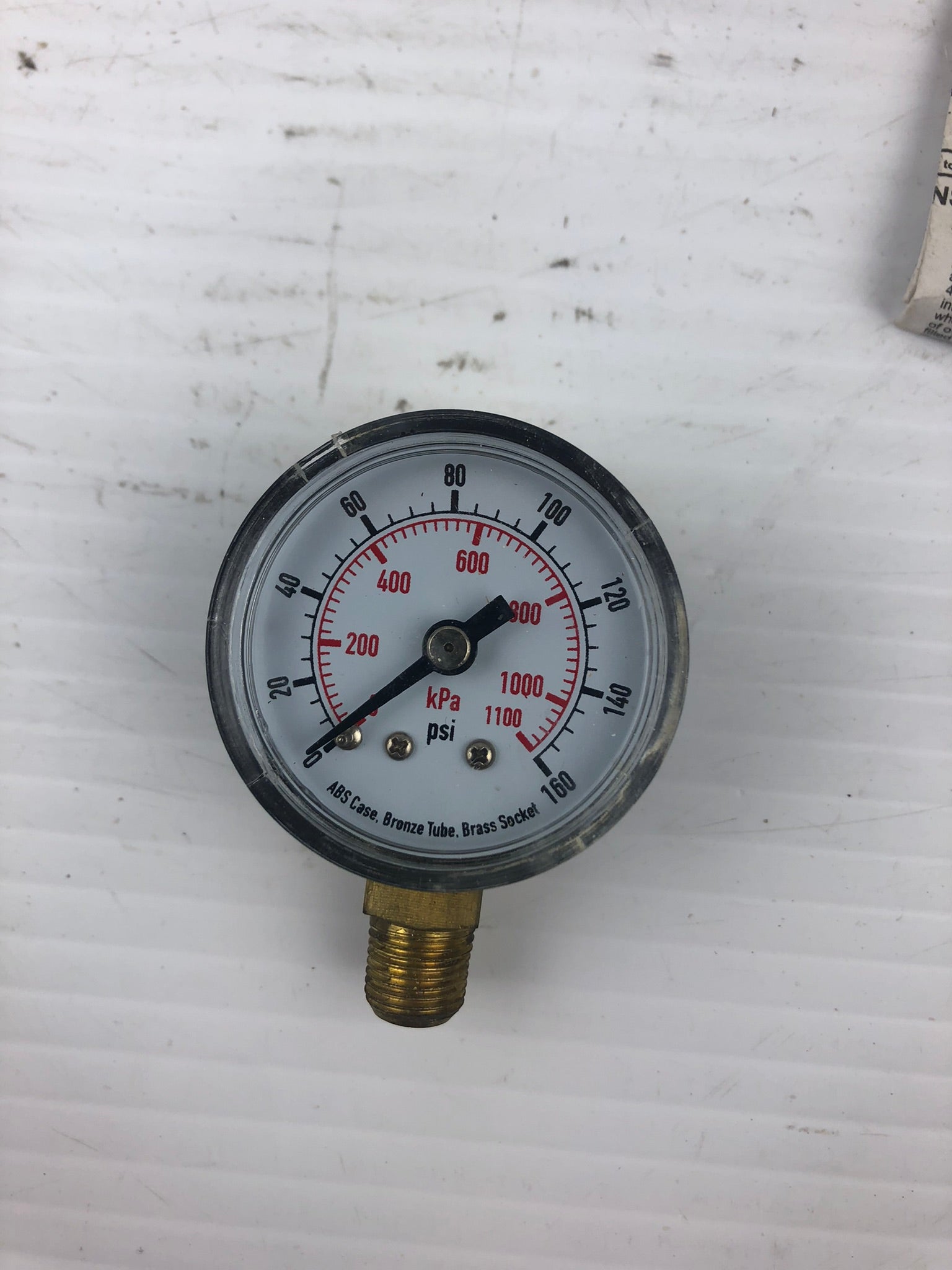 Pour Grainger 4FLR3 Pressure Gauge 1-1/2"