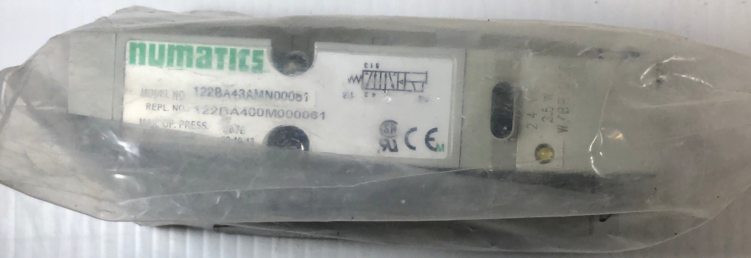 Numatics 122BA43AMN00061 Solenoid Valve Assembly