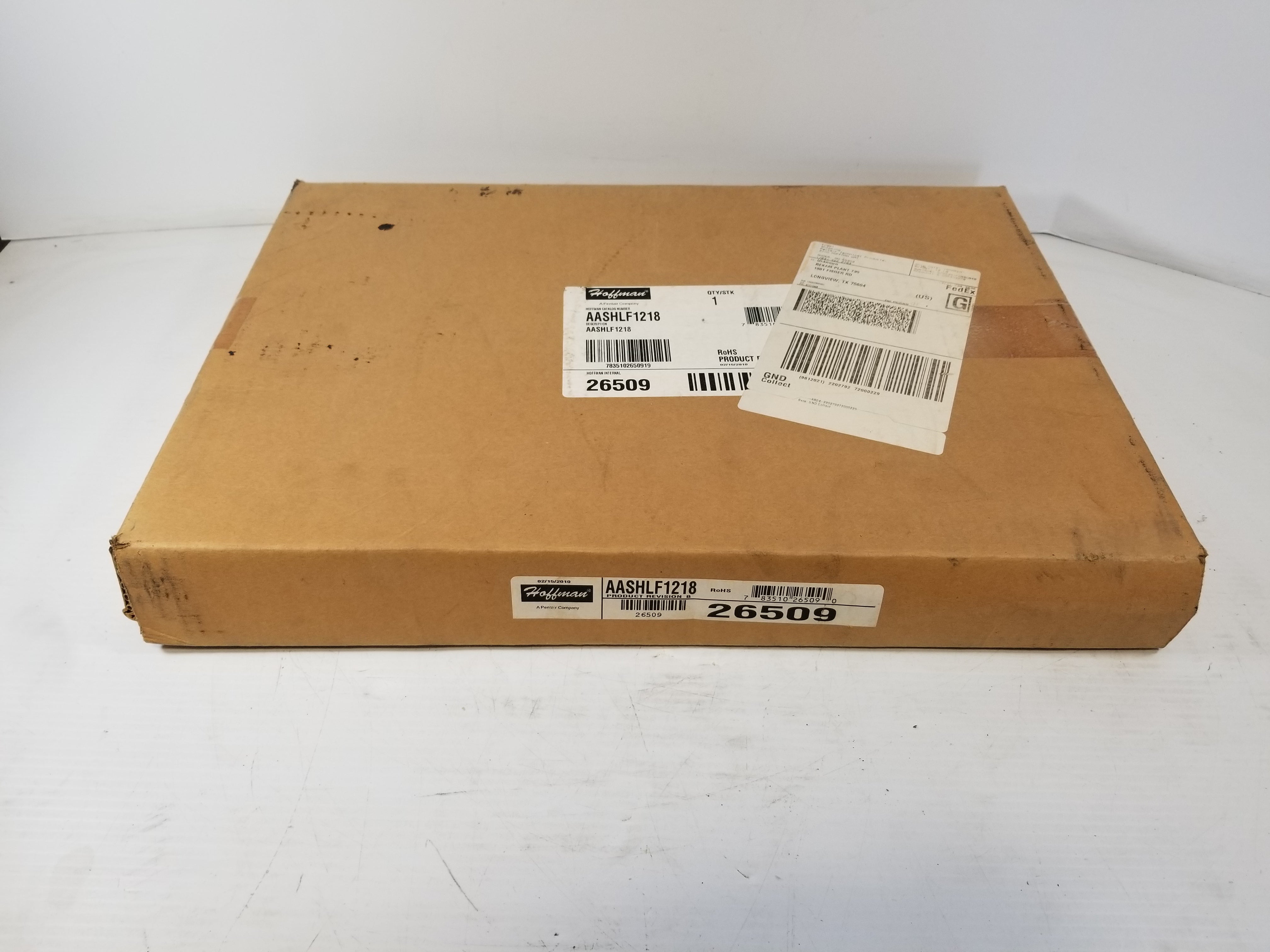 Hoffman AASHLF1218 Folding Shelf 12" x 18" Rev B 26509 White