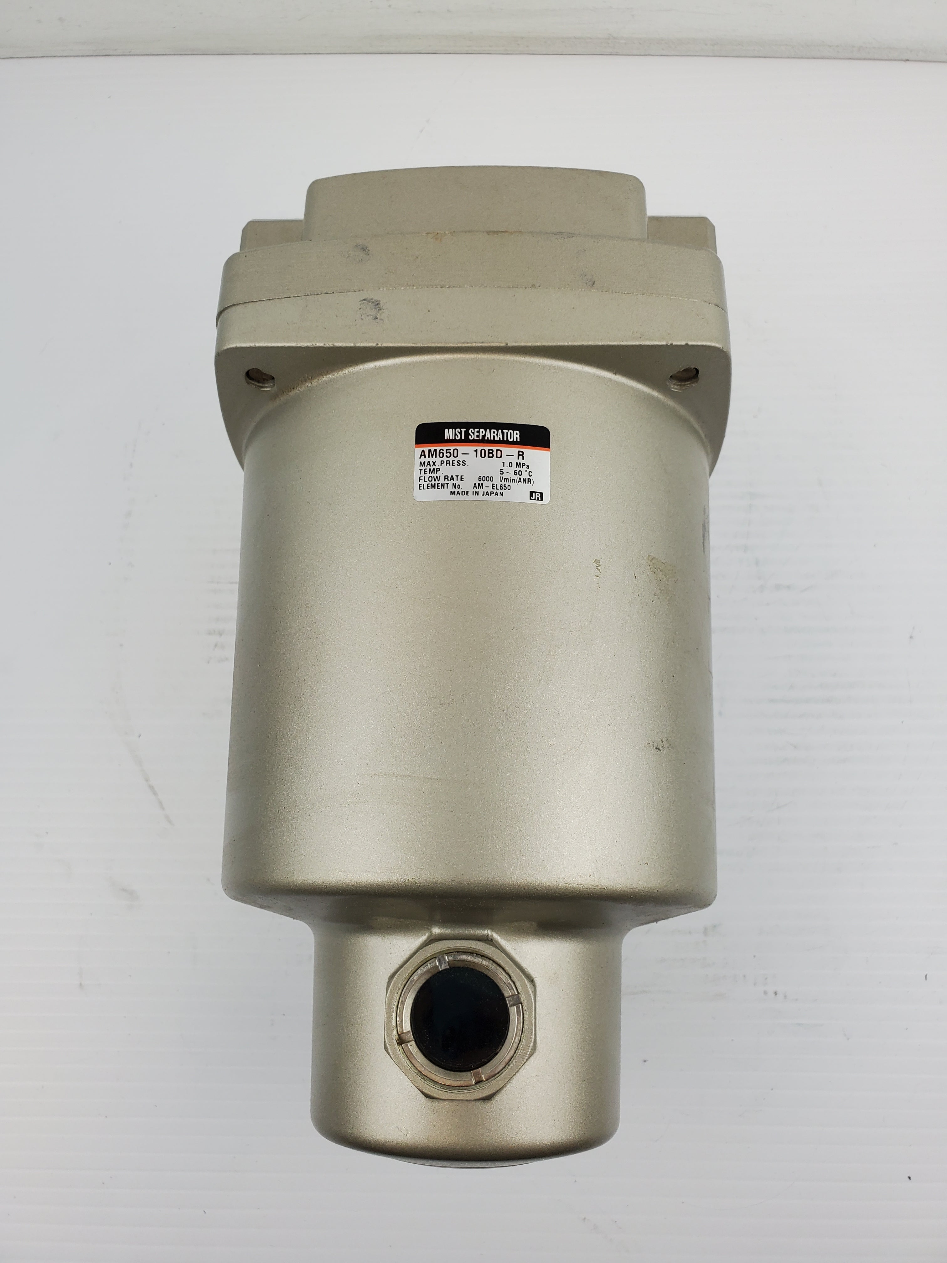 SMC AM650-10BD-R Mist Separator Max Press 1.0MPa Temp 5-60 Degree C