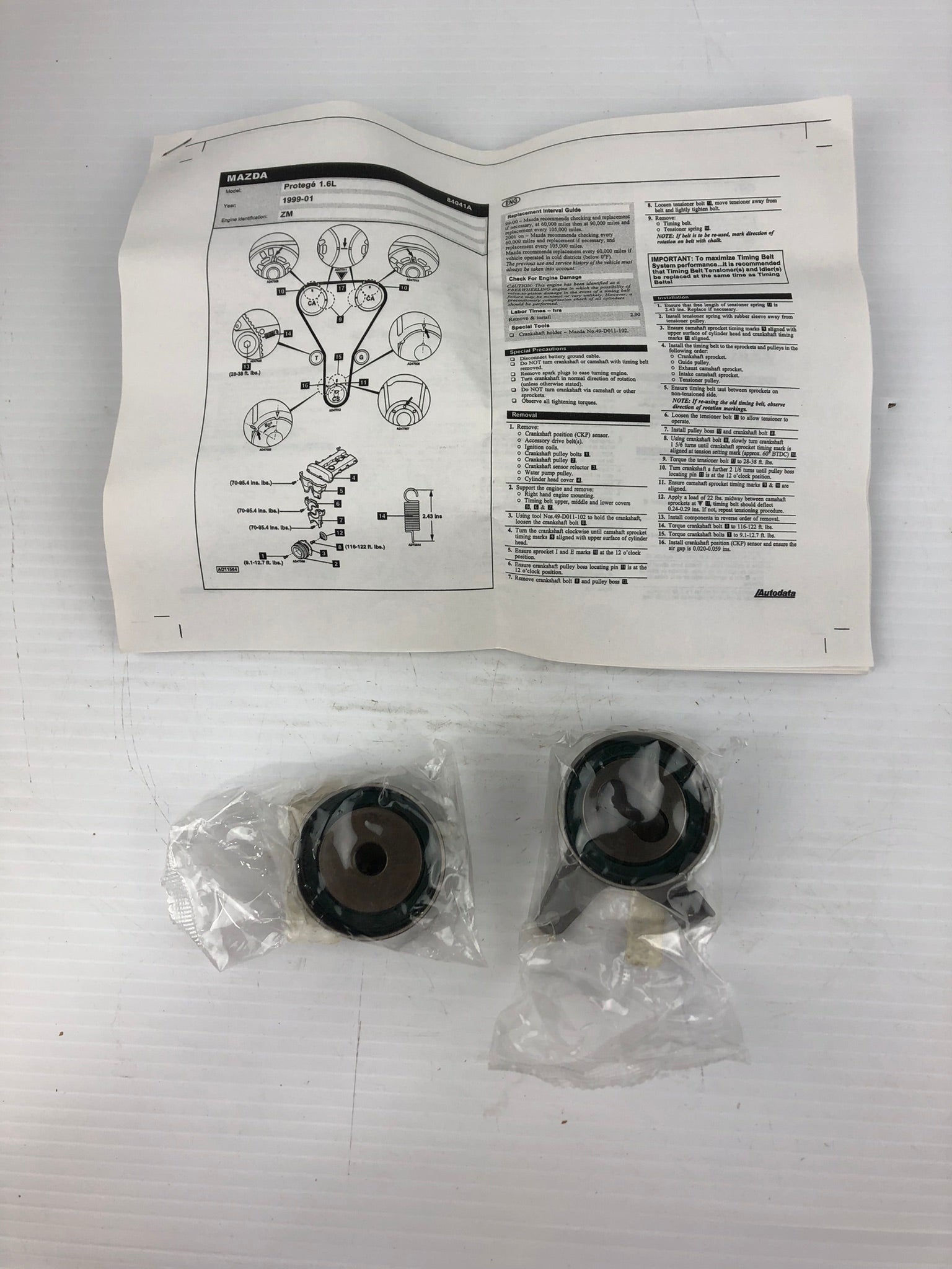 Dayco 84041 Engine Timing Belt Component Kit 85213 85214 No Spring