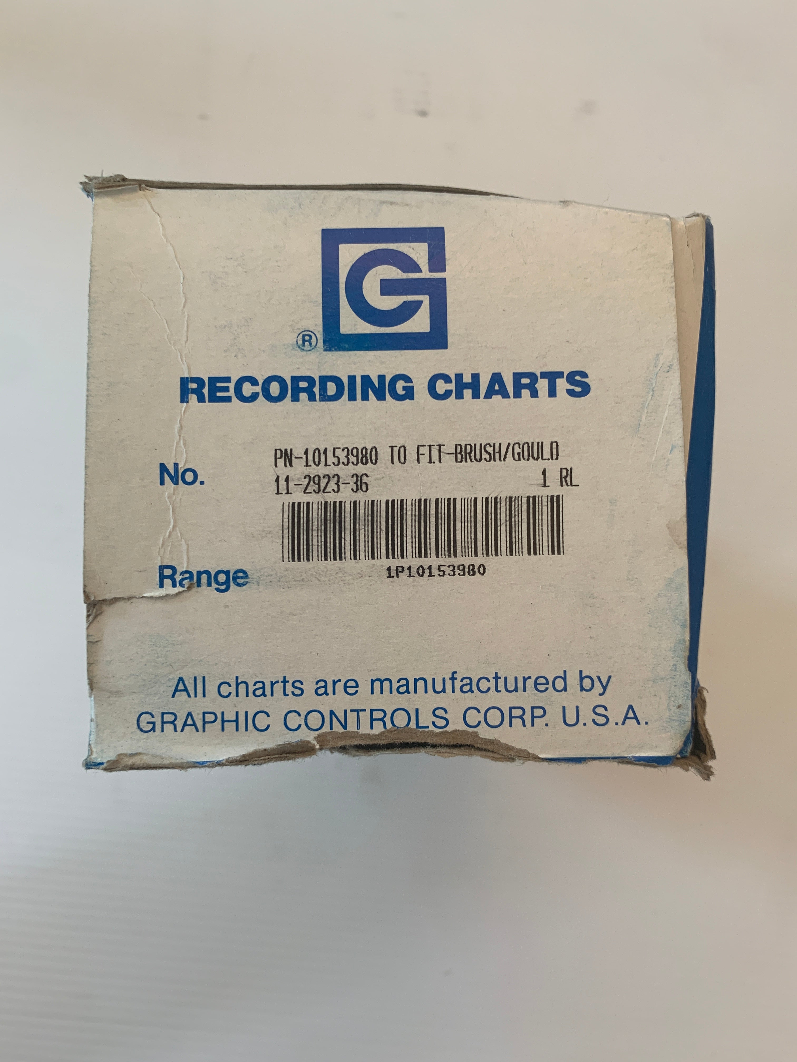 Graphic Controls 10153980 Brush/Gould Recording Chart