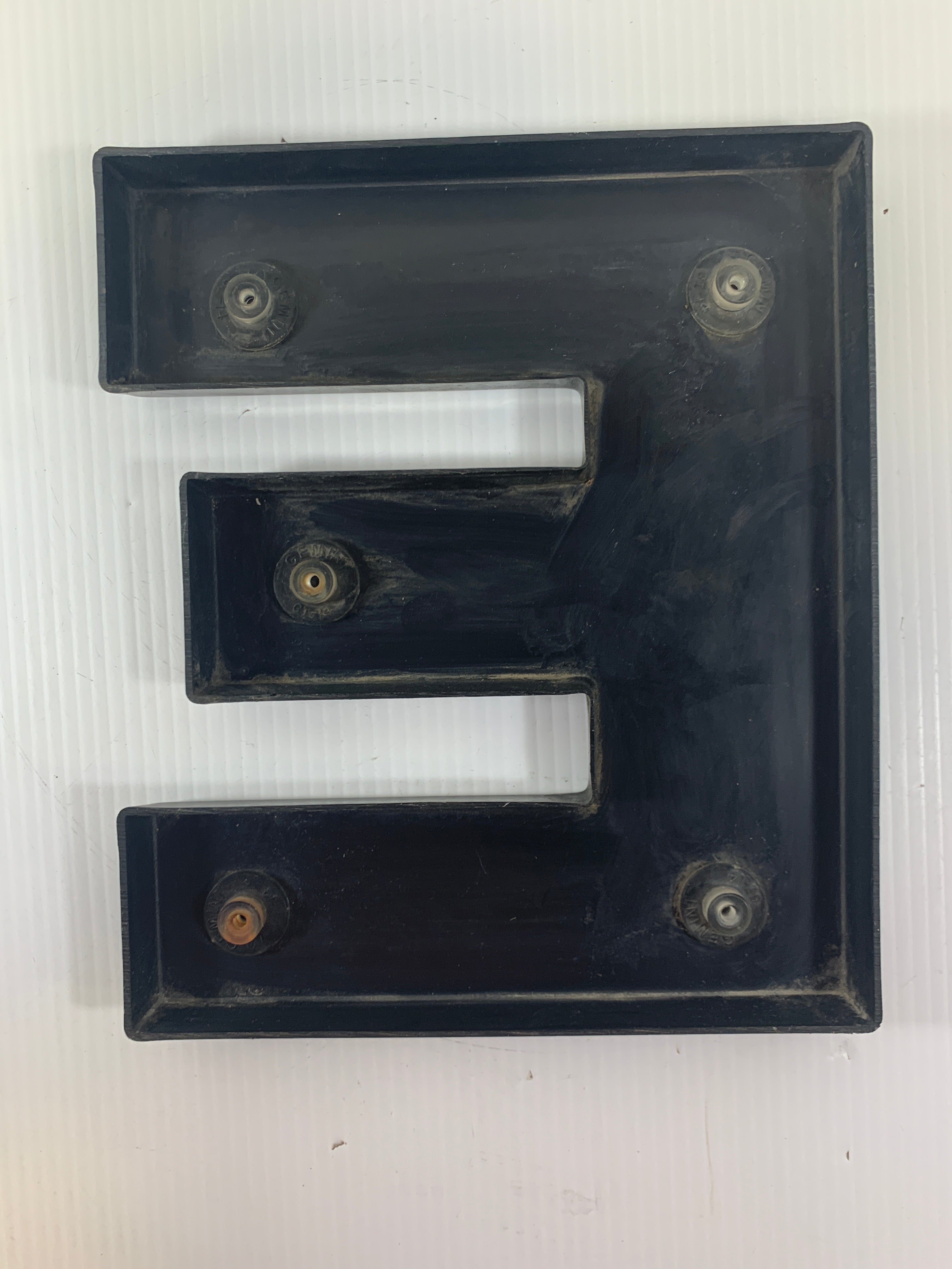 Plastic Letter E Capital 9.5" Tall Wall Decor