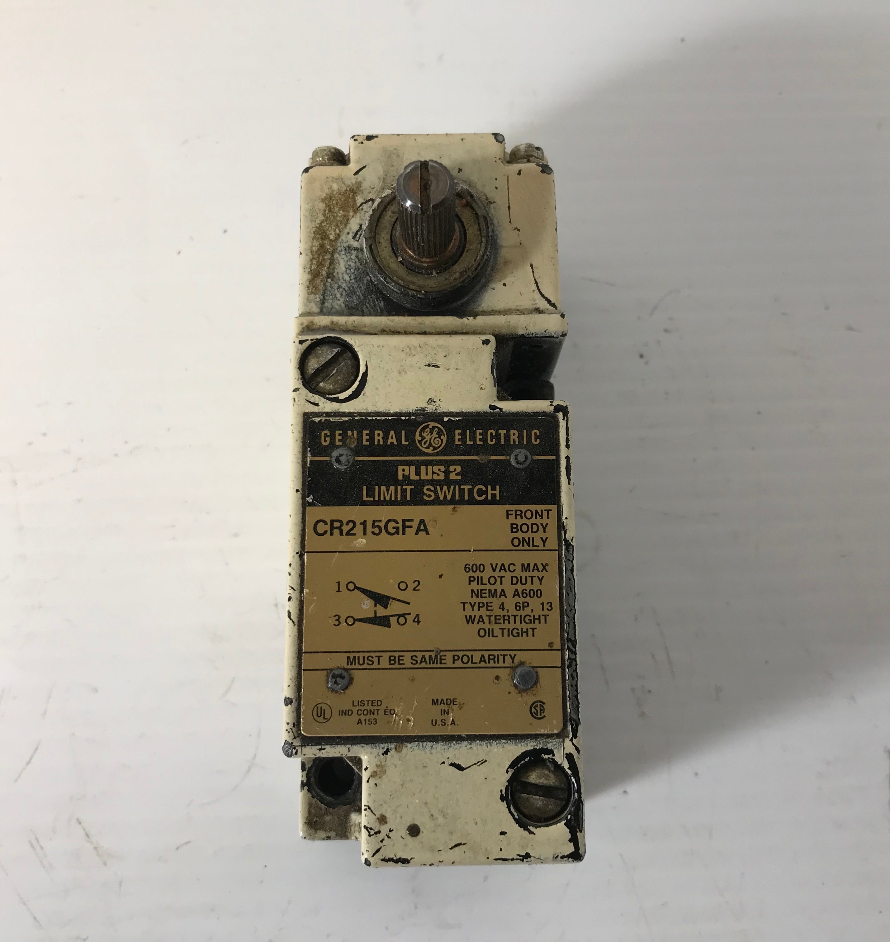 General Electric Plus 2 Limit Switch CR215GFA Front Body & CR215GR1