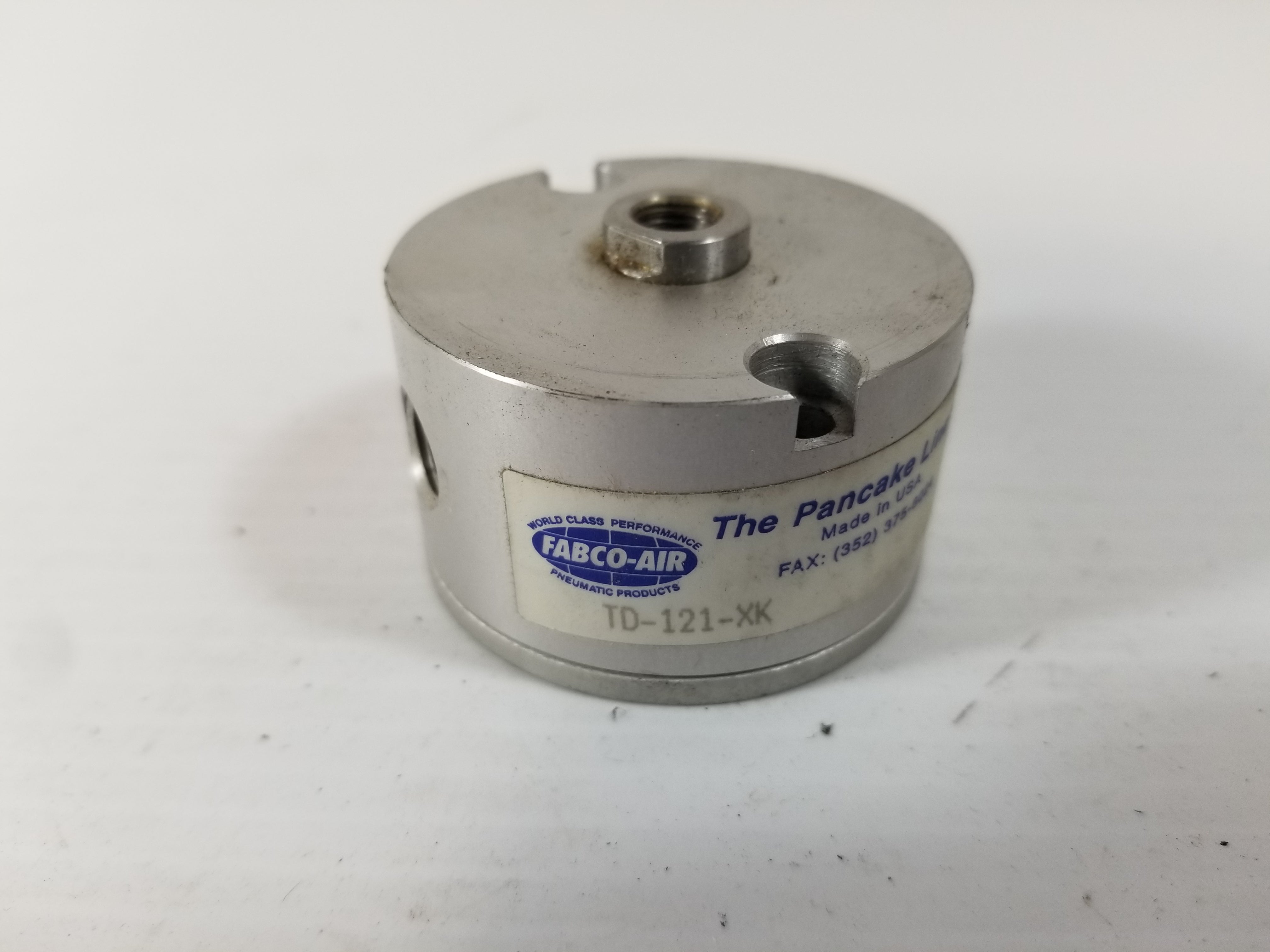 Fabco Air TD-121-XK Pneumatic Cylinder 3/8” Stroke 1-1/8” Bore 150 PSI