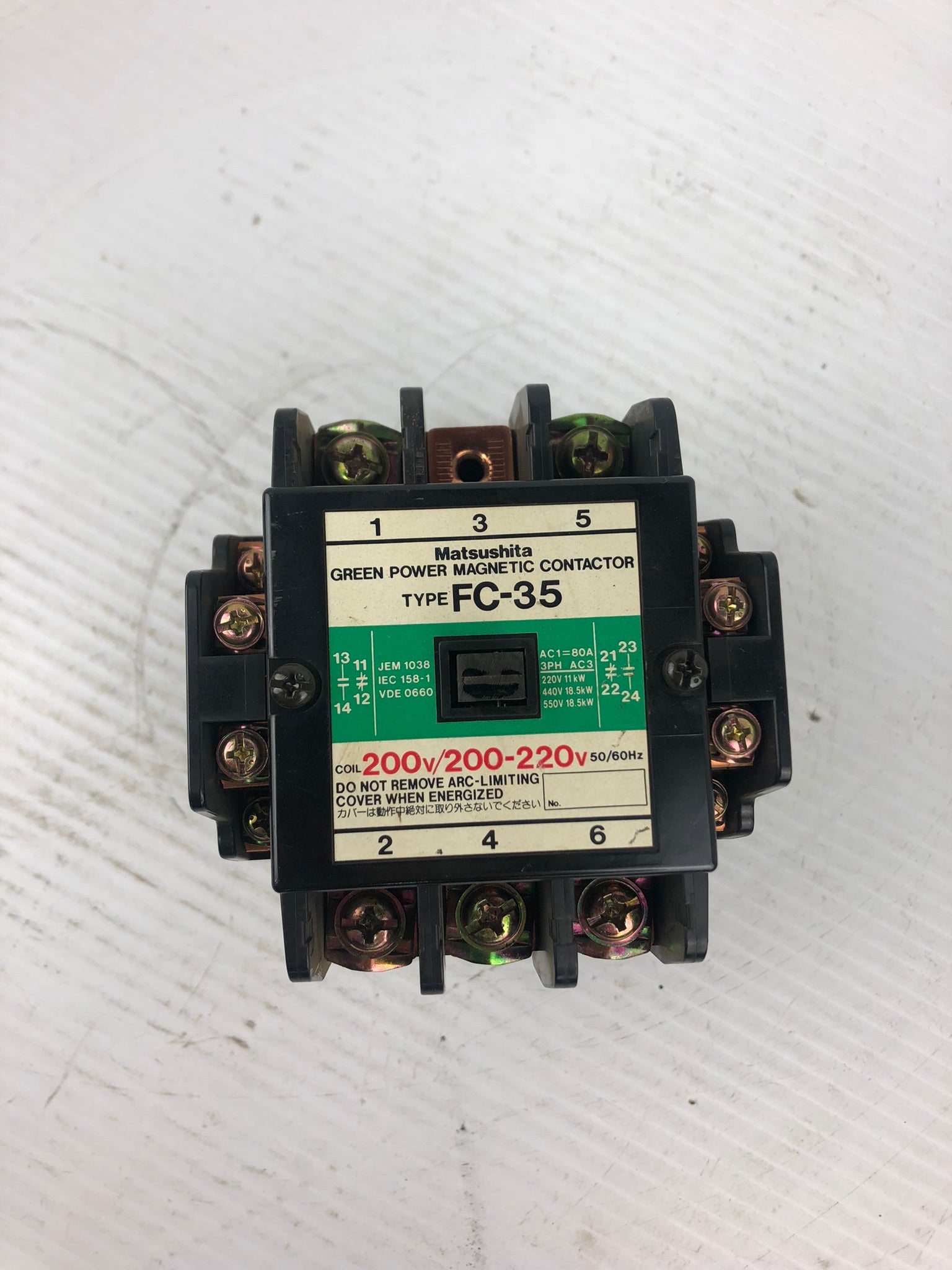 Matsushita FC35-AC Green Power Magnetic Contactor FC-35