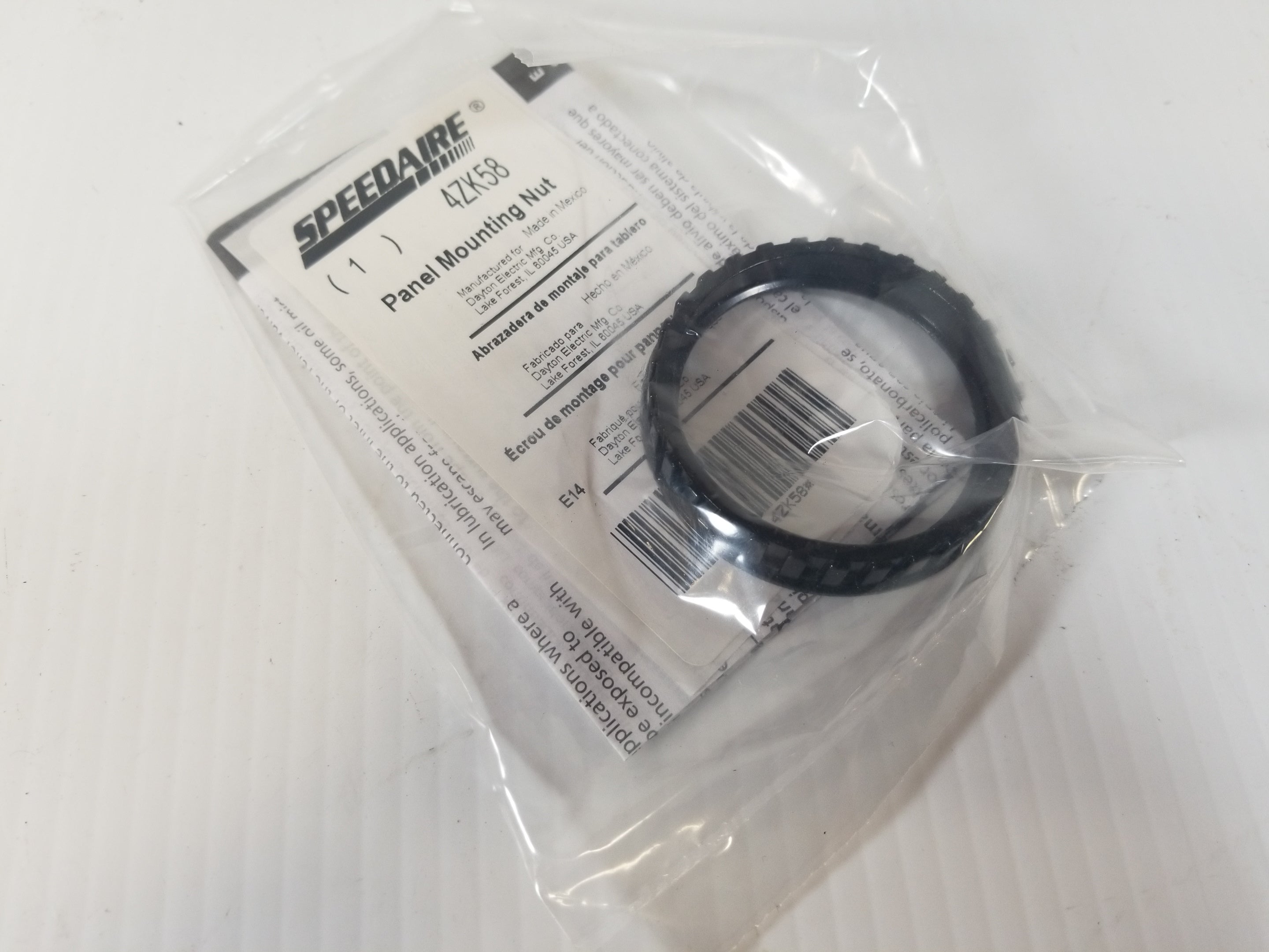 Speedaire 4ZK58 Panel Mounting Nut