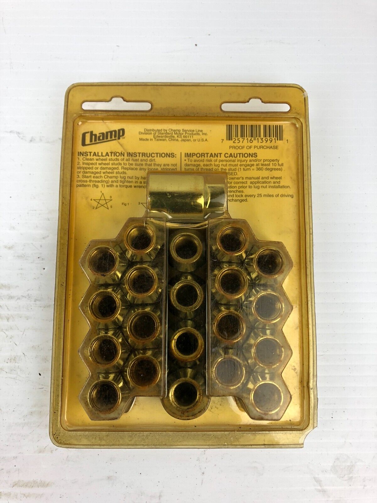 Champ 7-417 Lug-N-Lock Pak Acorn 12mm-1.25