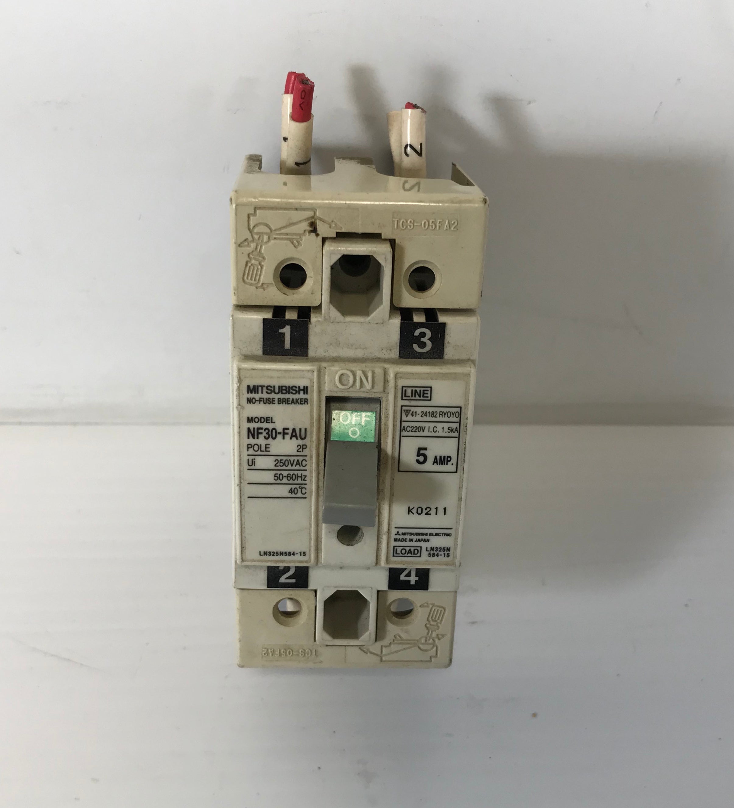 Mitsubishi No-Fuse Breaker NF30-FAU 5 AMP