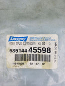 Lovejoy 685144 45598 U50S Coupling 12MMx12MM KW BE Fitting