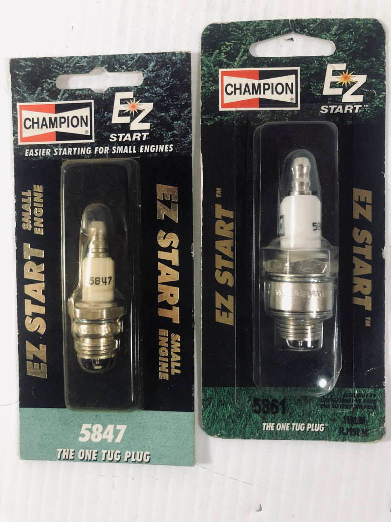 Champion EZ Start Spark Plug 5861 and 5847 Lot of 2
