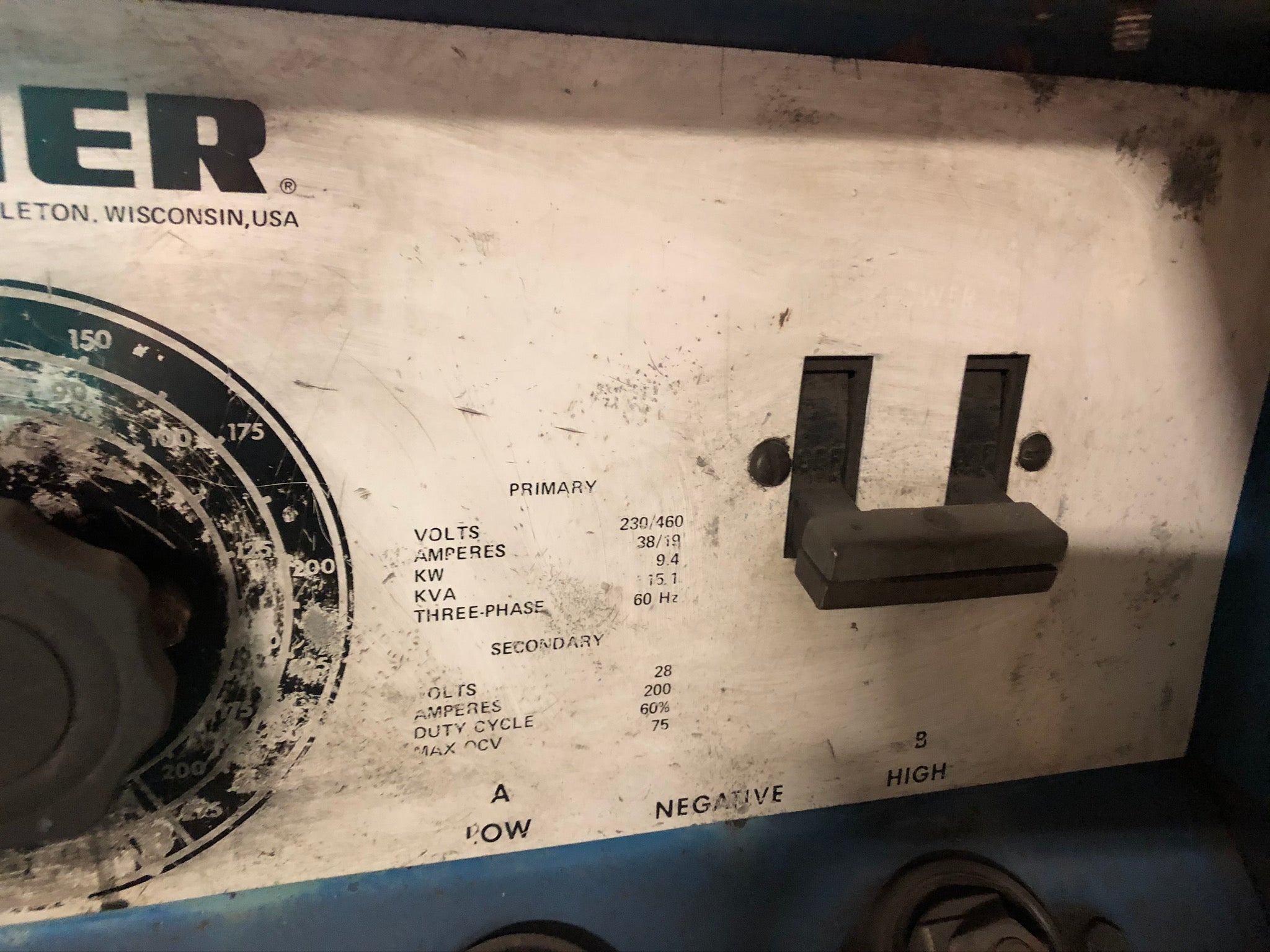 Miller Welder SRH-222 Direct Current Arc Welding
