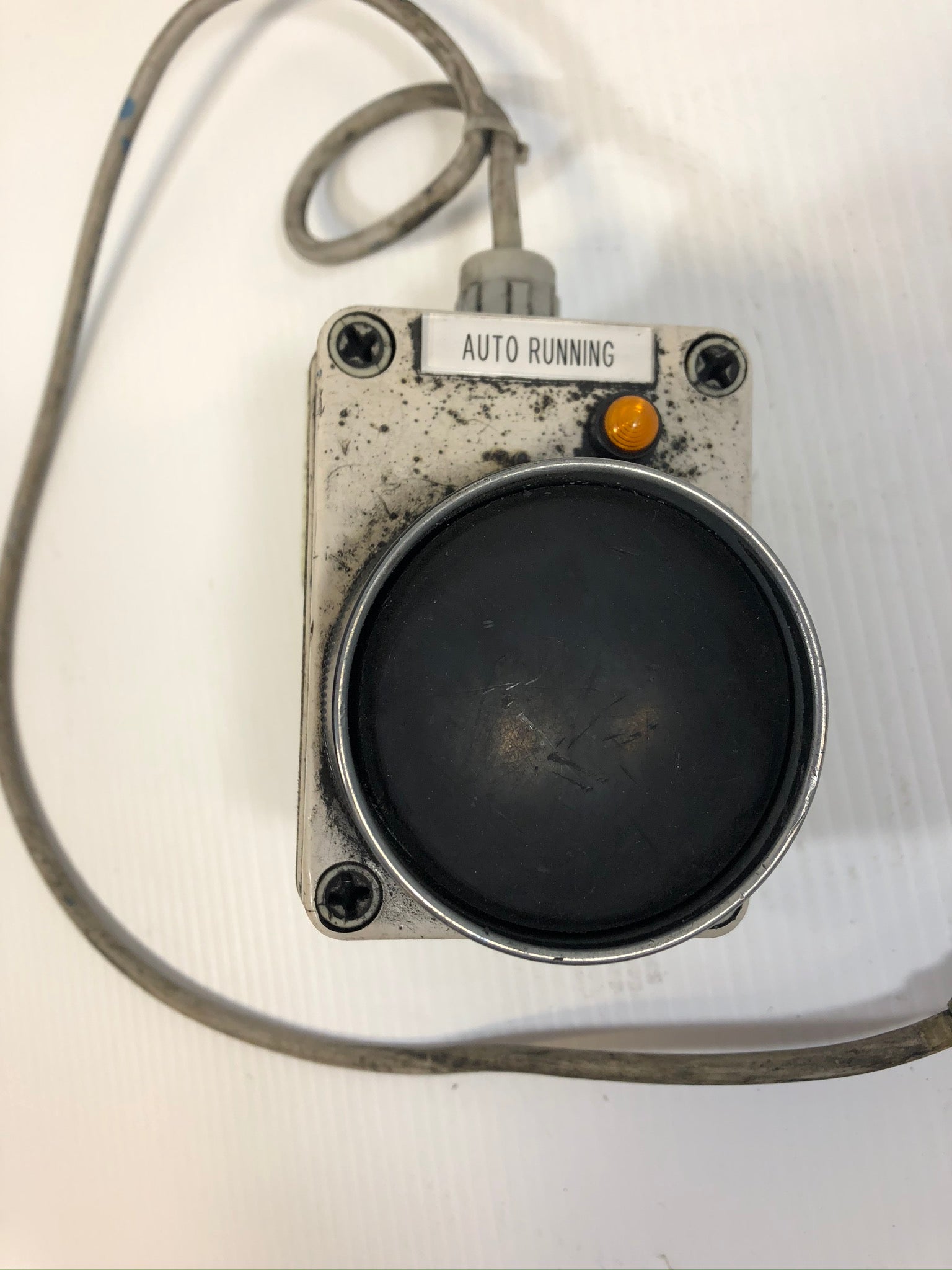Push Button Auto Run Switch Black Left Mount with Cable
