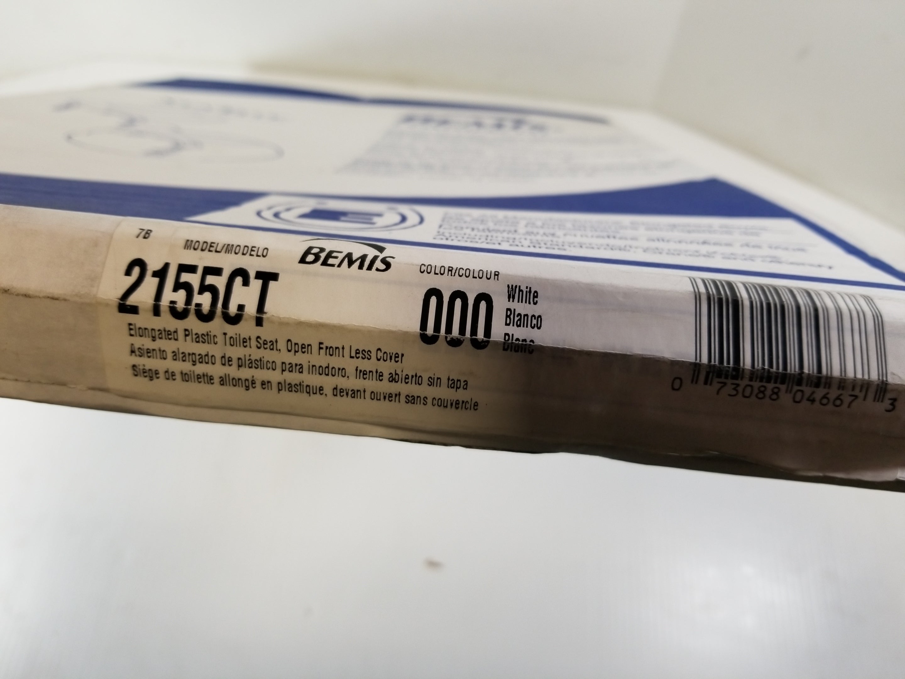 Bemis 2155CT White Commercial Grade Toilet Seat