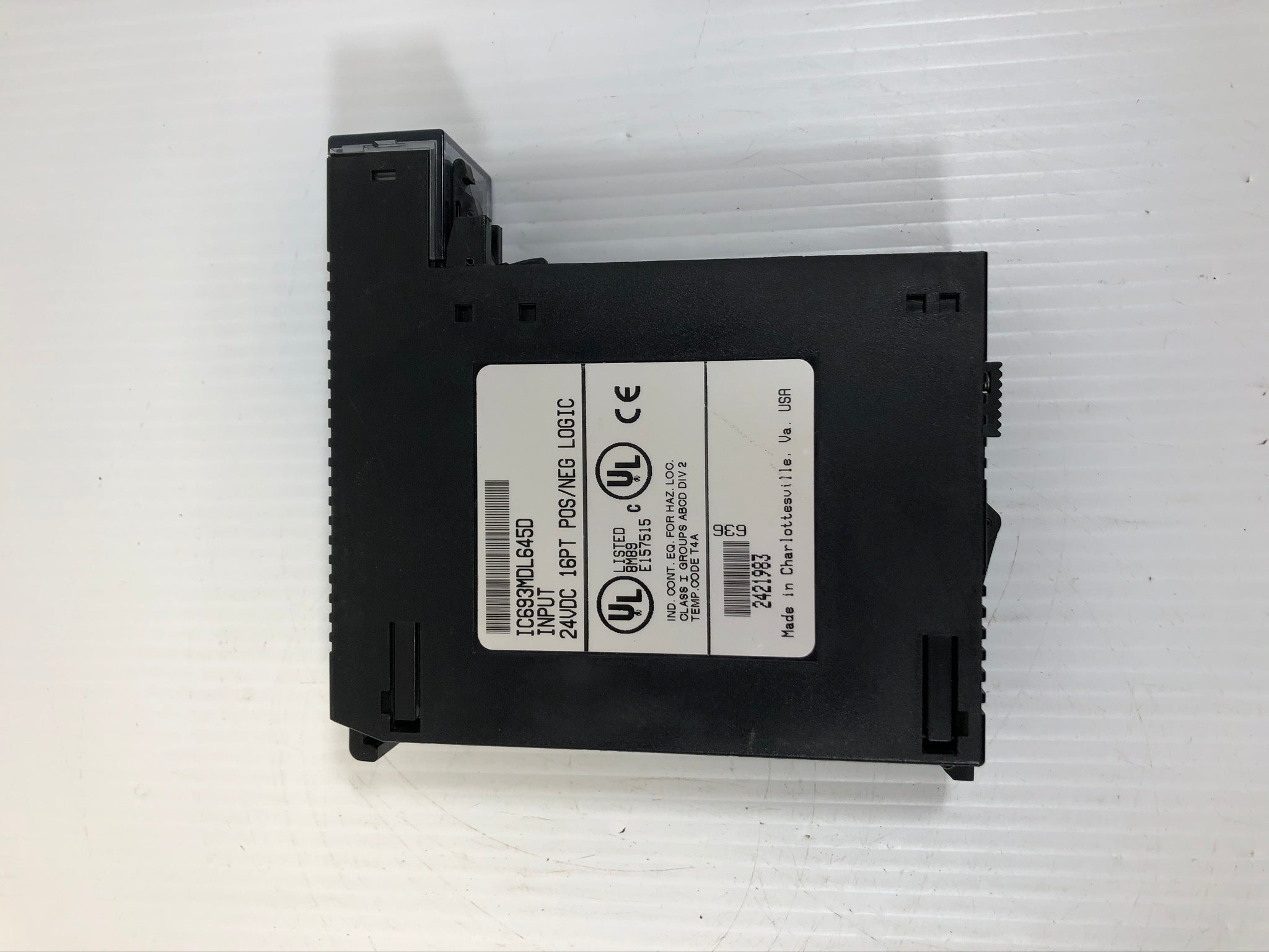 GE-Fanuc IC693MDL645D Input Module 24VDC 16PT Pos/Neg Logic