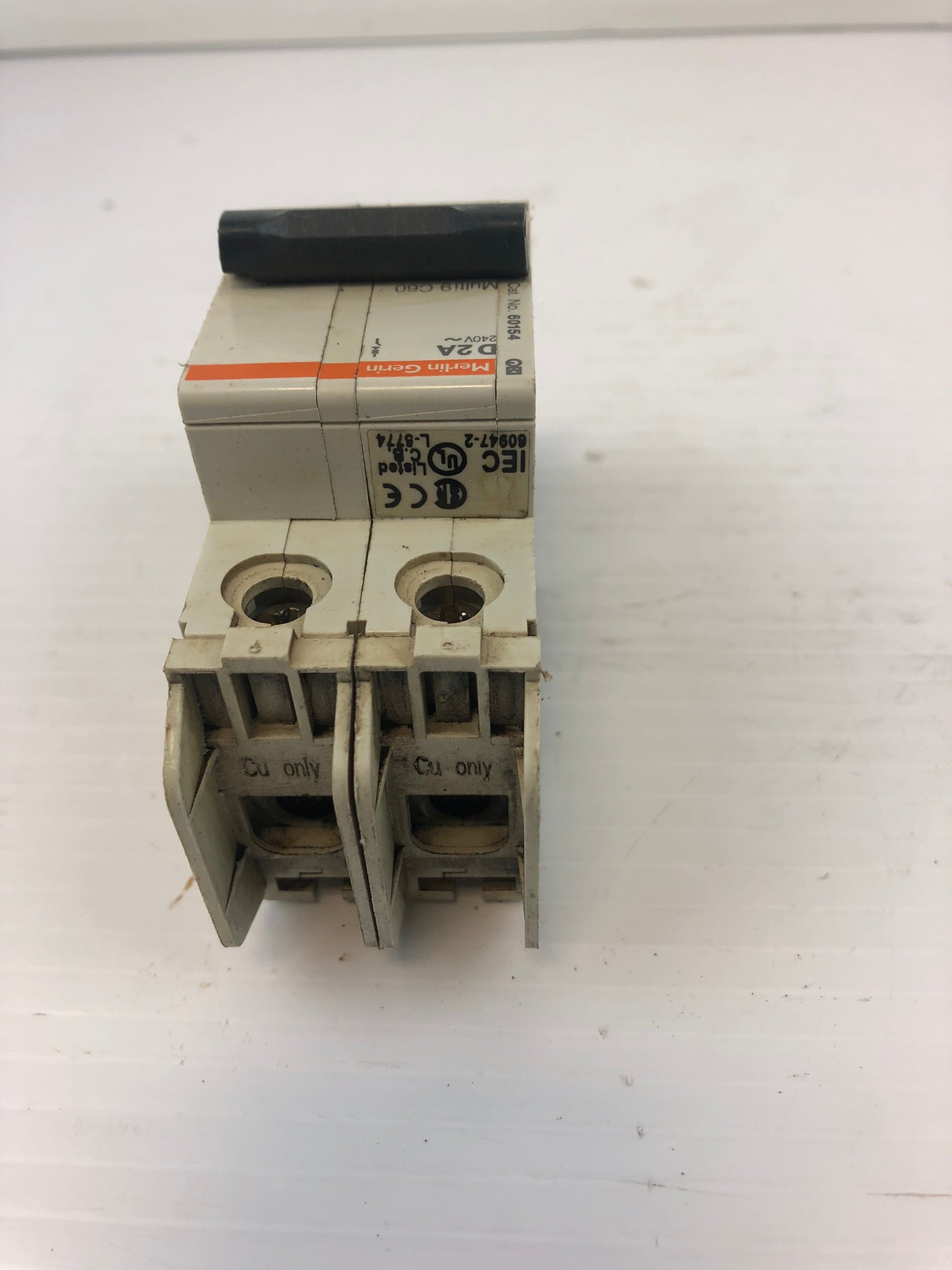 Merlin Gerin D2A Circuit Breaker Protector 240V 2A 2P Multi 9 C60 60154