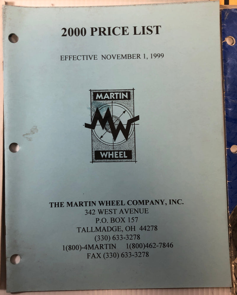 Martin Wheel Co. Trailer Products 2000 Lawn and Garden Master Catalog Lot